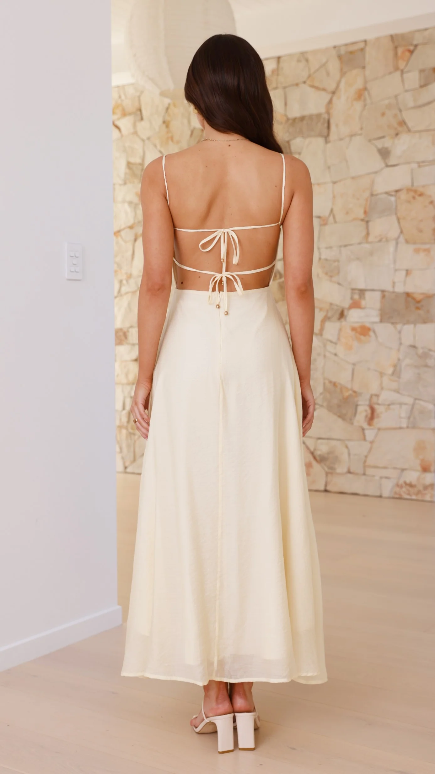 Rahima Maxi Dress - Yellow - necksoother