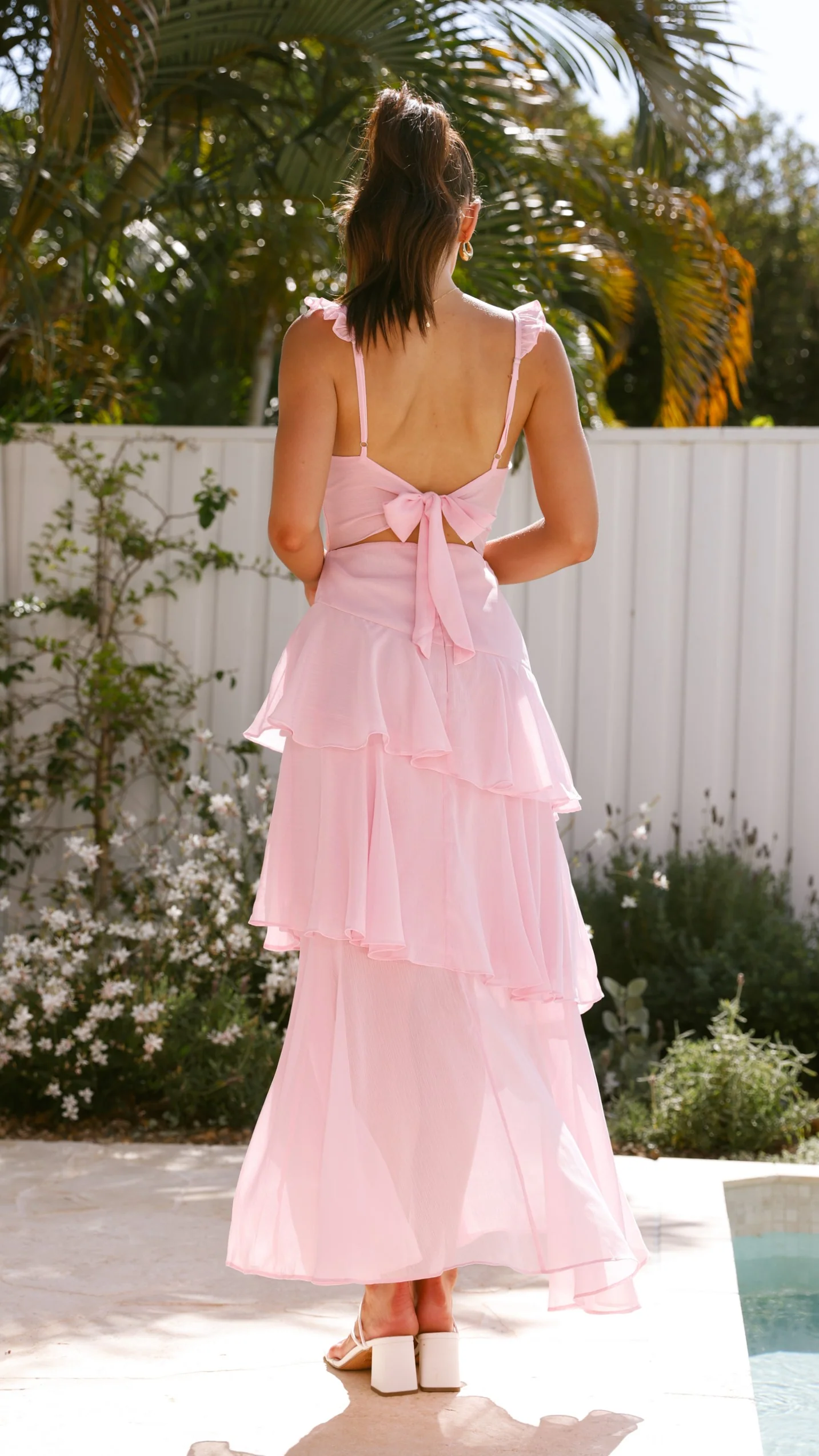 Achelle Maxi Dress - Pink - necksoother