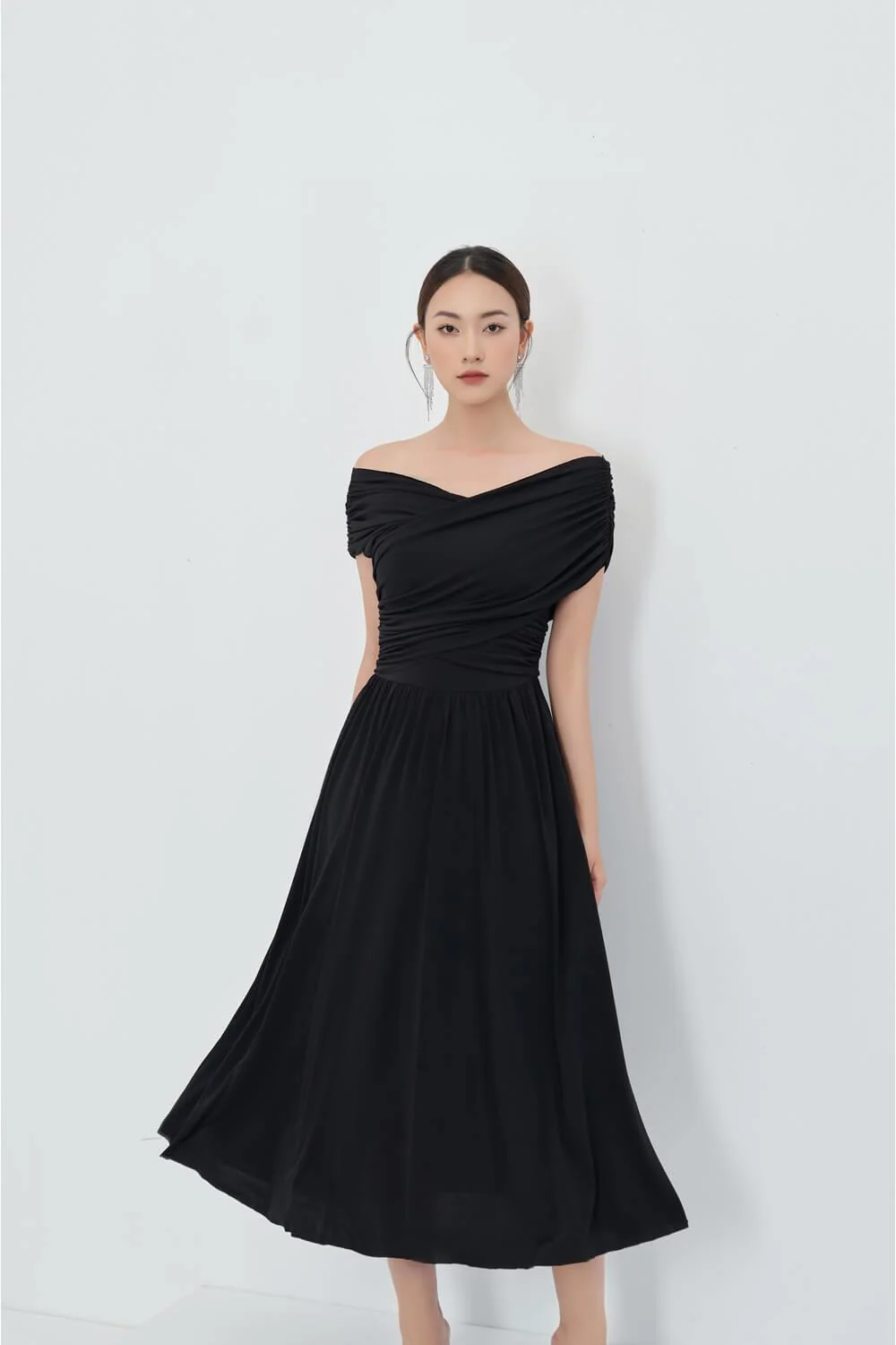 Aylmer Off-Shoulder Dress - necksoother