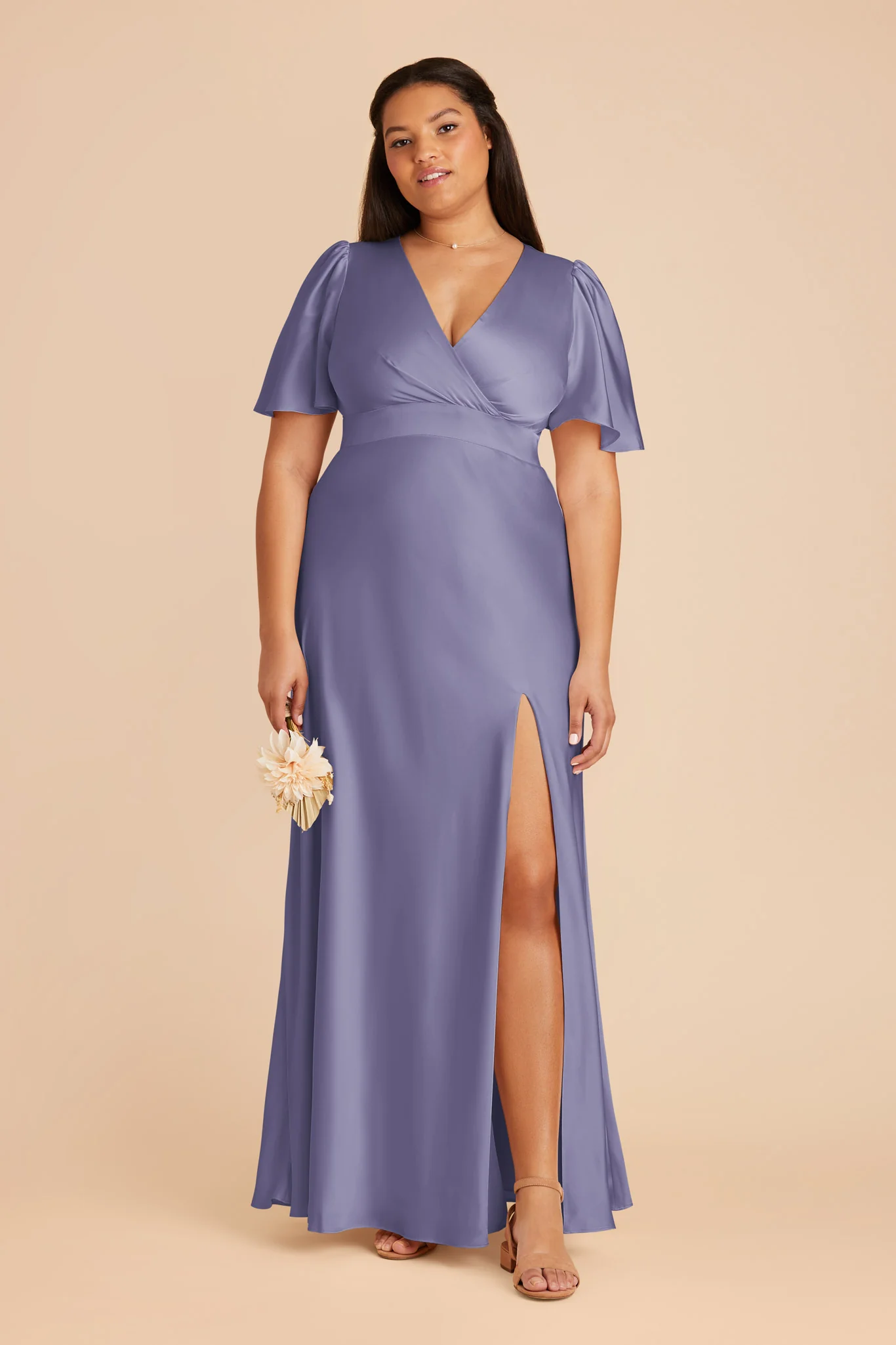 Marni Matte Satin Dress - Wisteria - necksoother