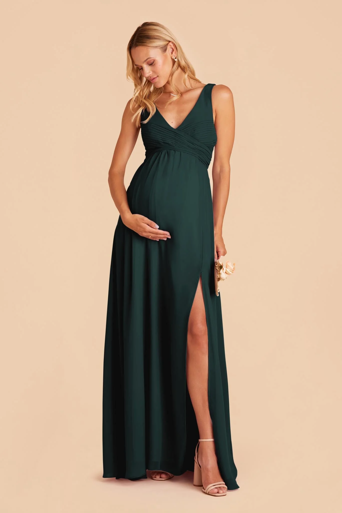 Laurie Empire Dress - Emerald - necksoother