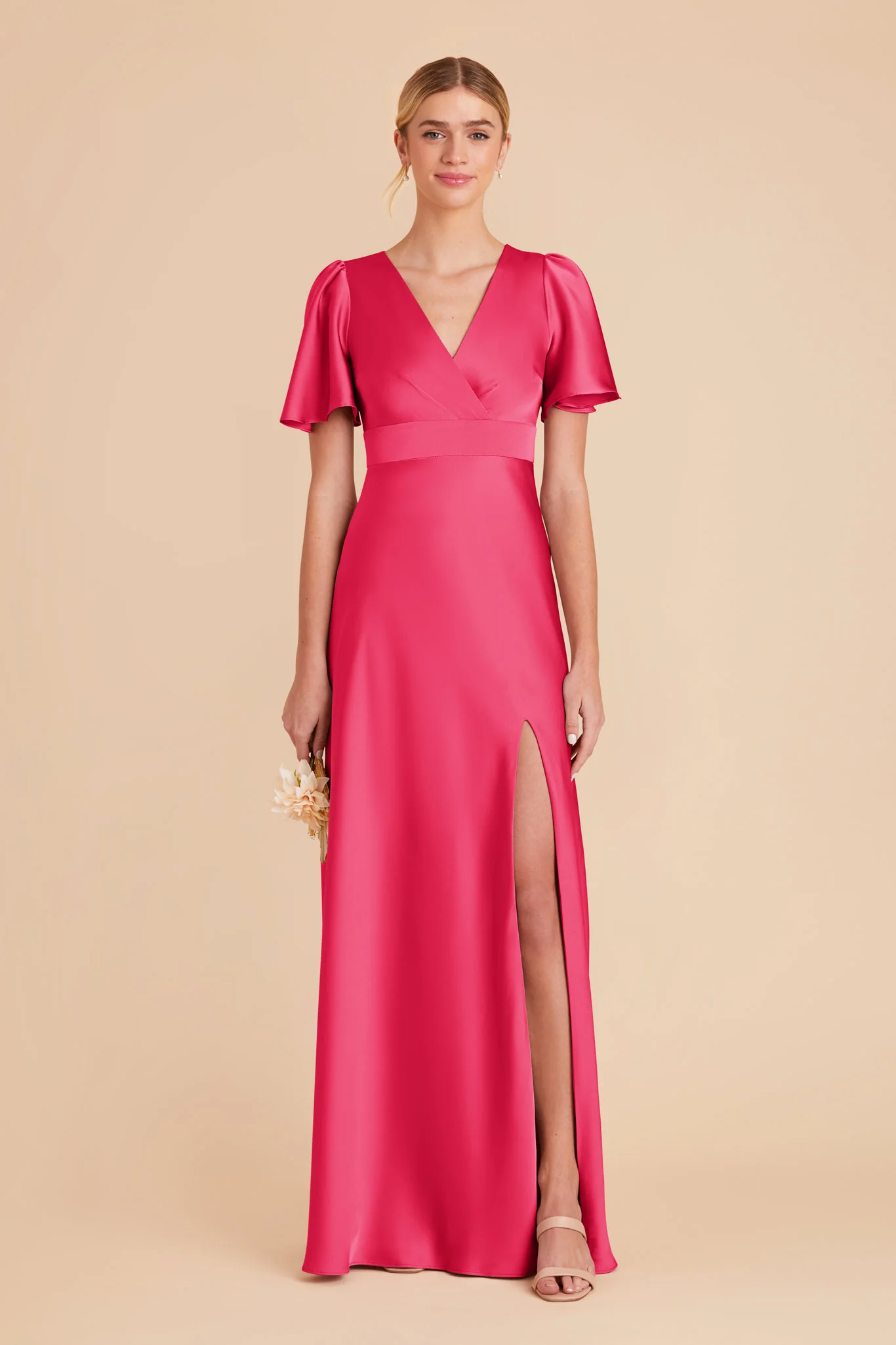 Marni Matte Satin Dress - Fuchsia - necksoother