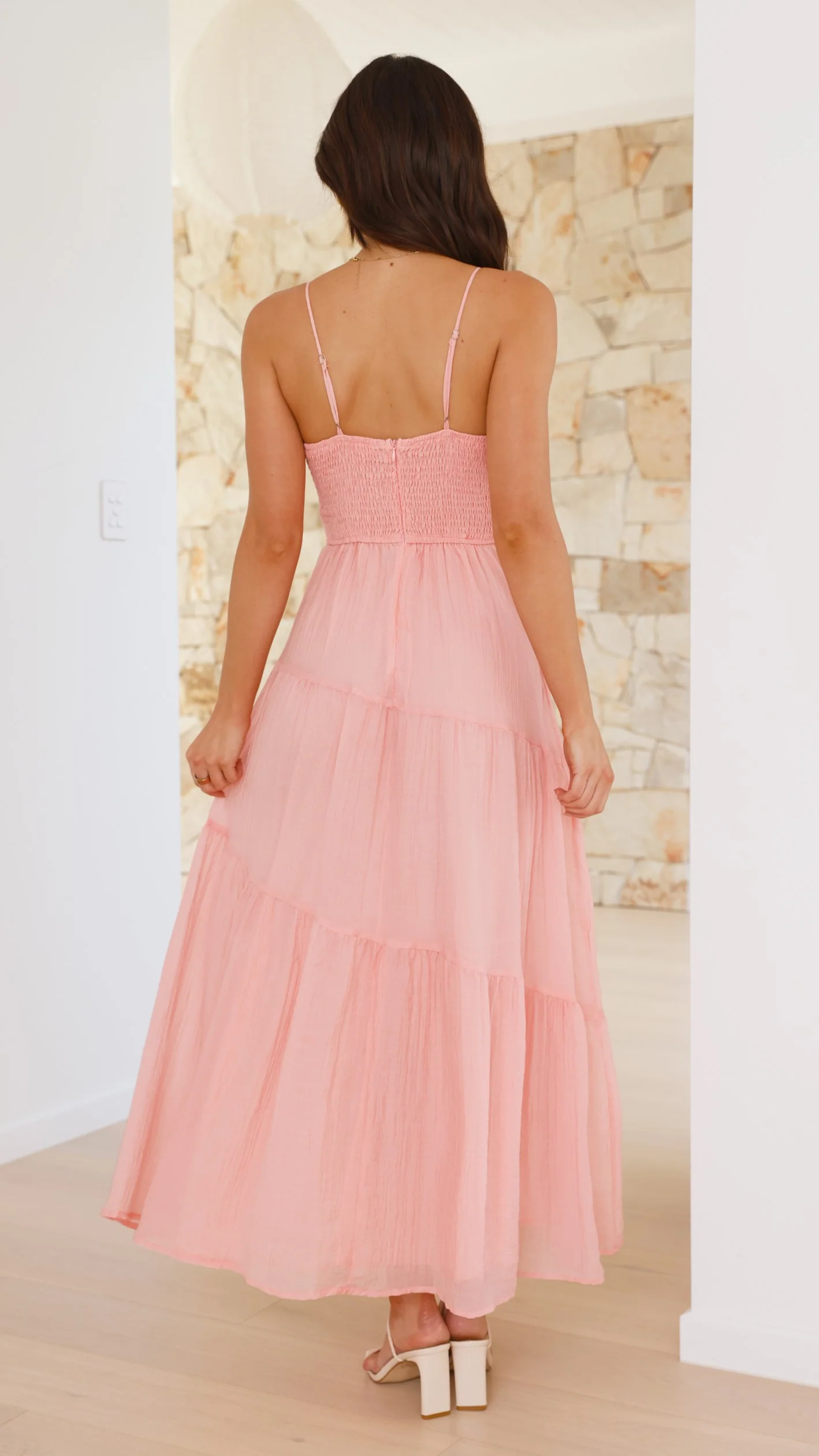 Cove Maxi Dress - Blush - necksoother