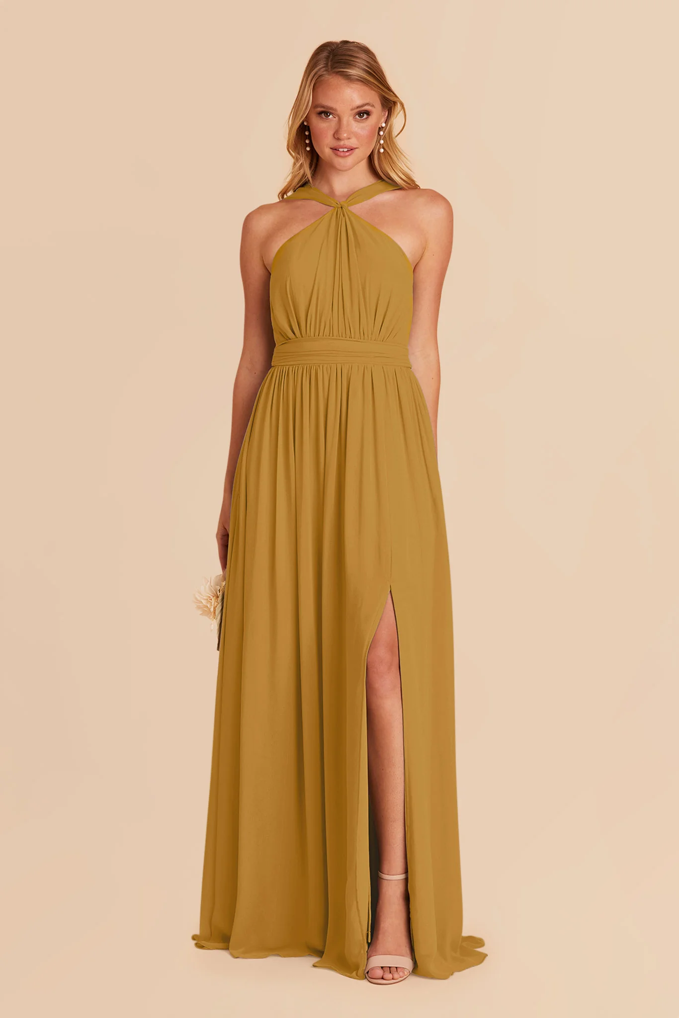 Kiko Chiffon Dress - Marigold - necksoother