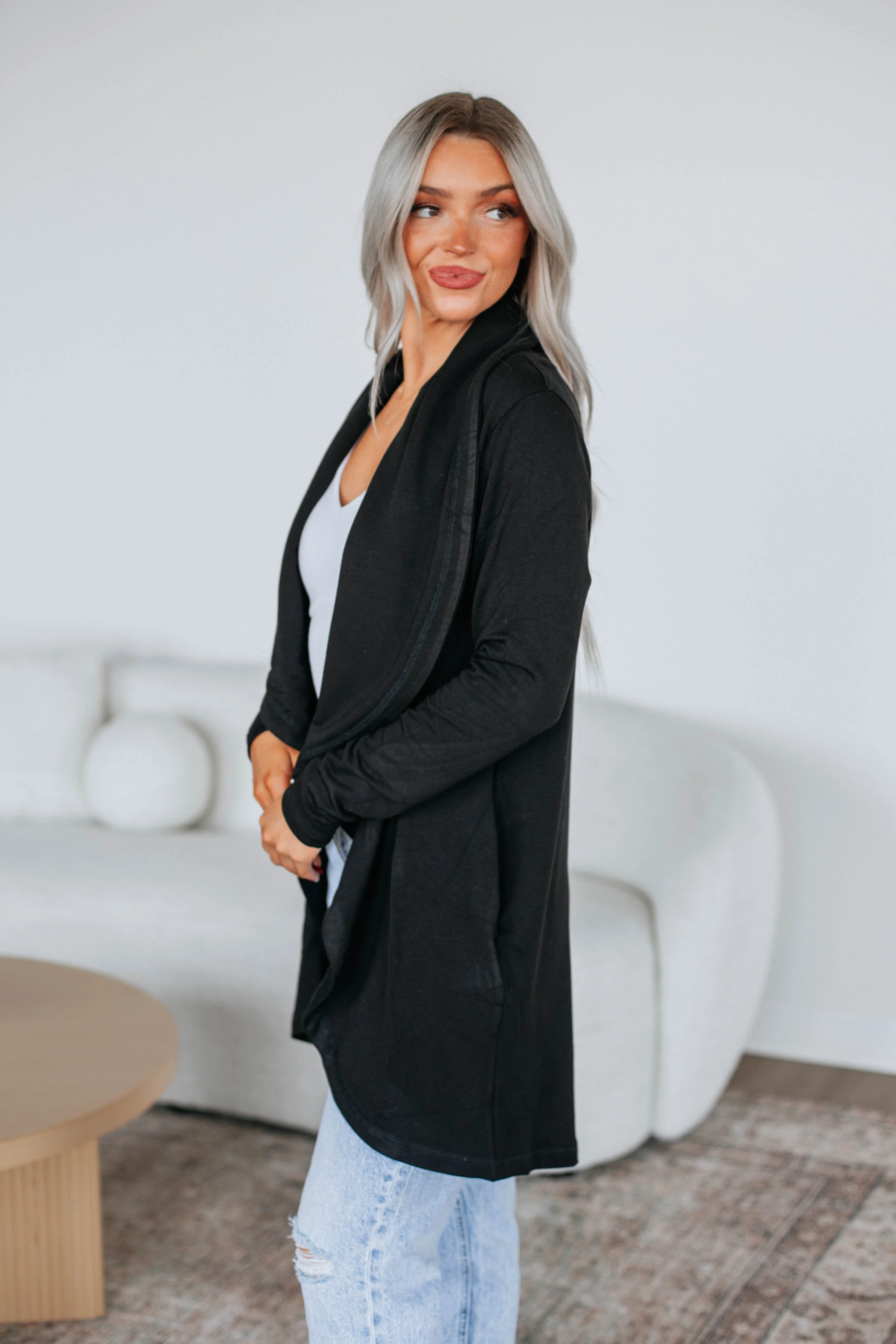 Dena Cardigan - Black - necksoother