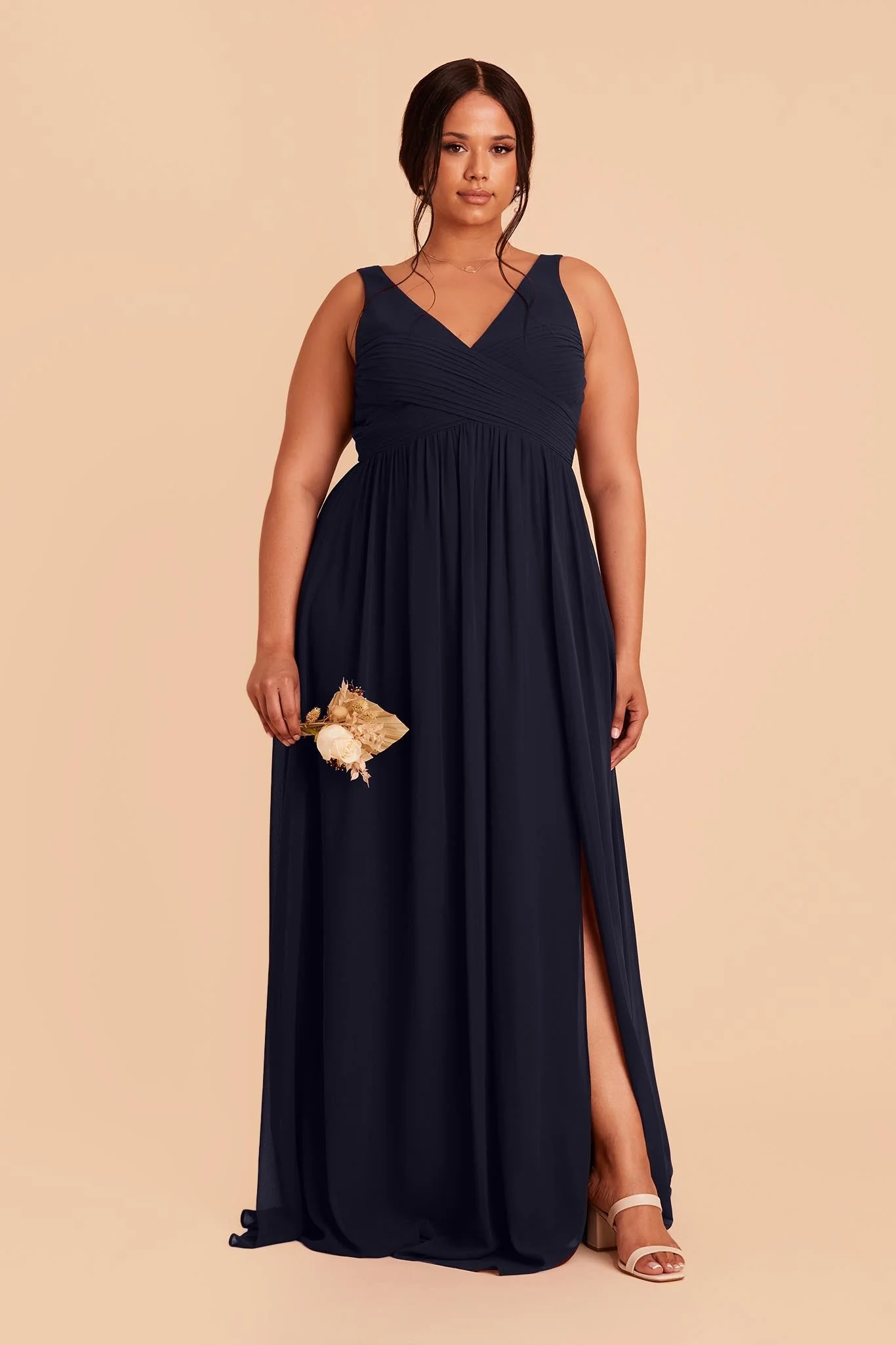 Laurie Empire Dress - Navy - necksoother