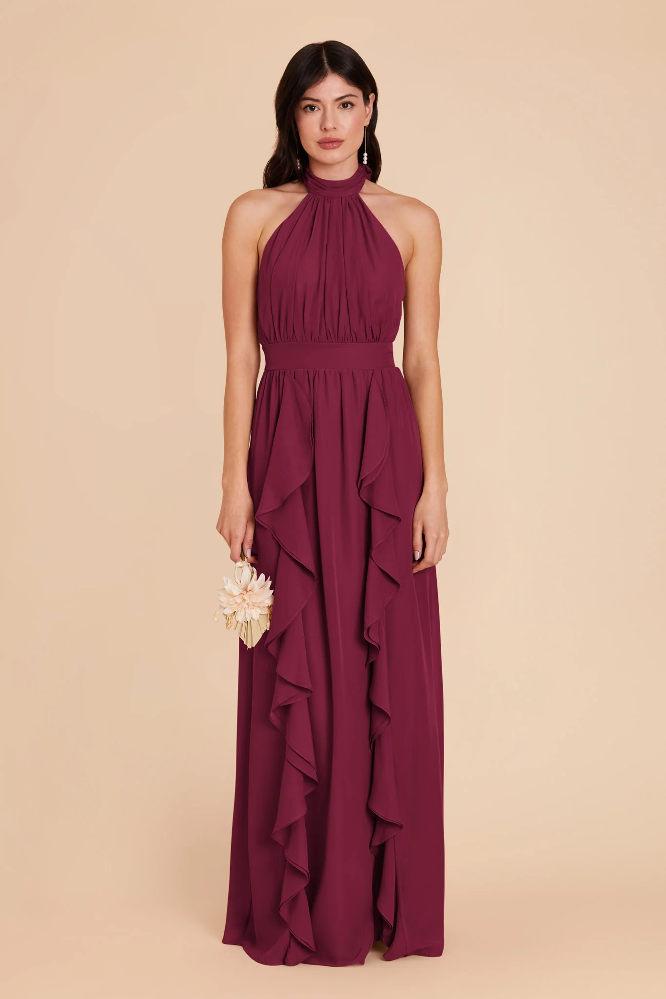 Joyce Chiffon Dress - Berry - necksoother