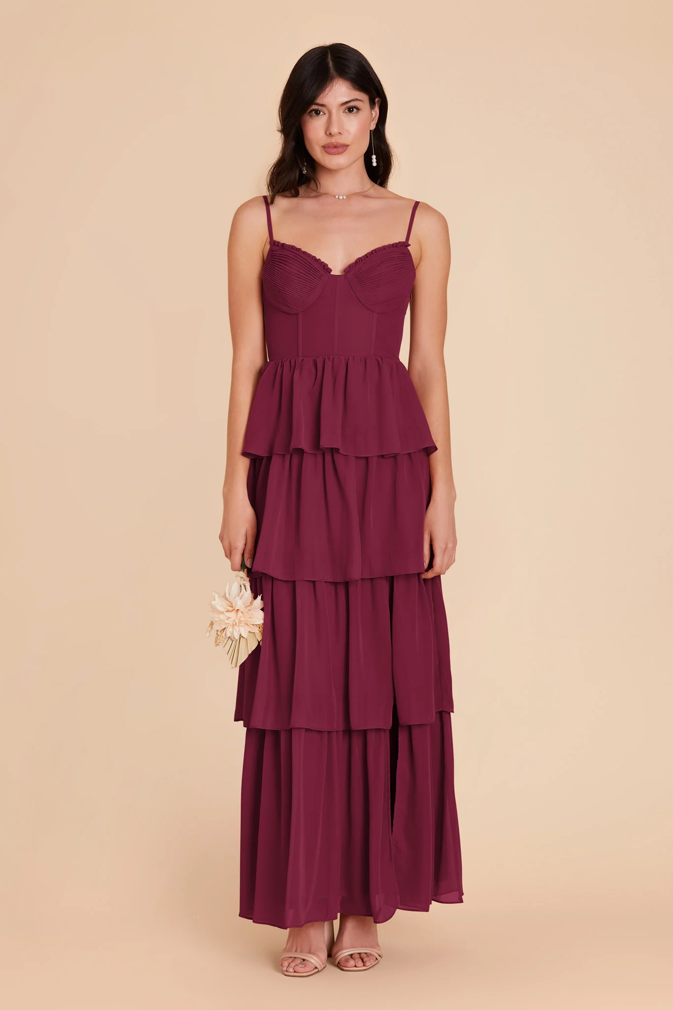 Lola Chiffon Dress - Berry - necksoother