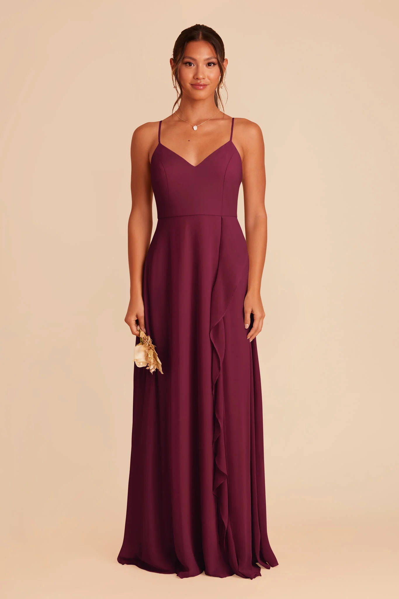 Theresa Chiffon Dress - Berry - necksoother