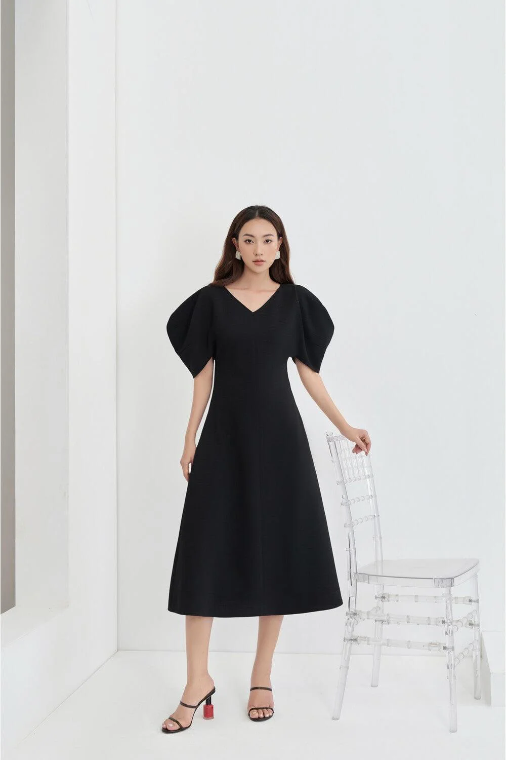 Aster Puffy Sleeves Dress - necksoother