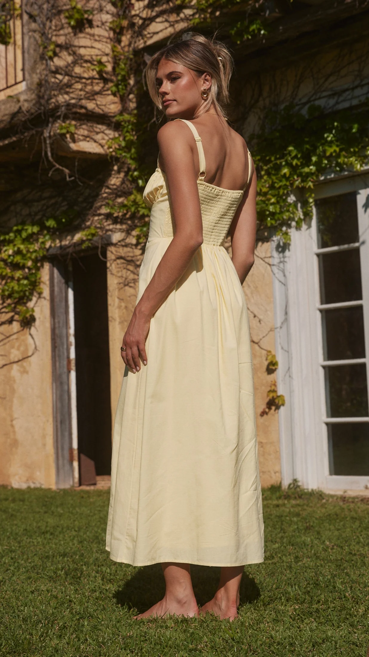 Emalee Maxi Dress - Yellow - necksoother