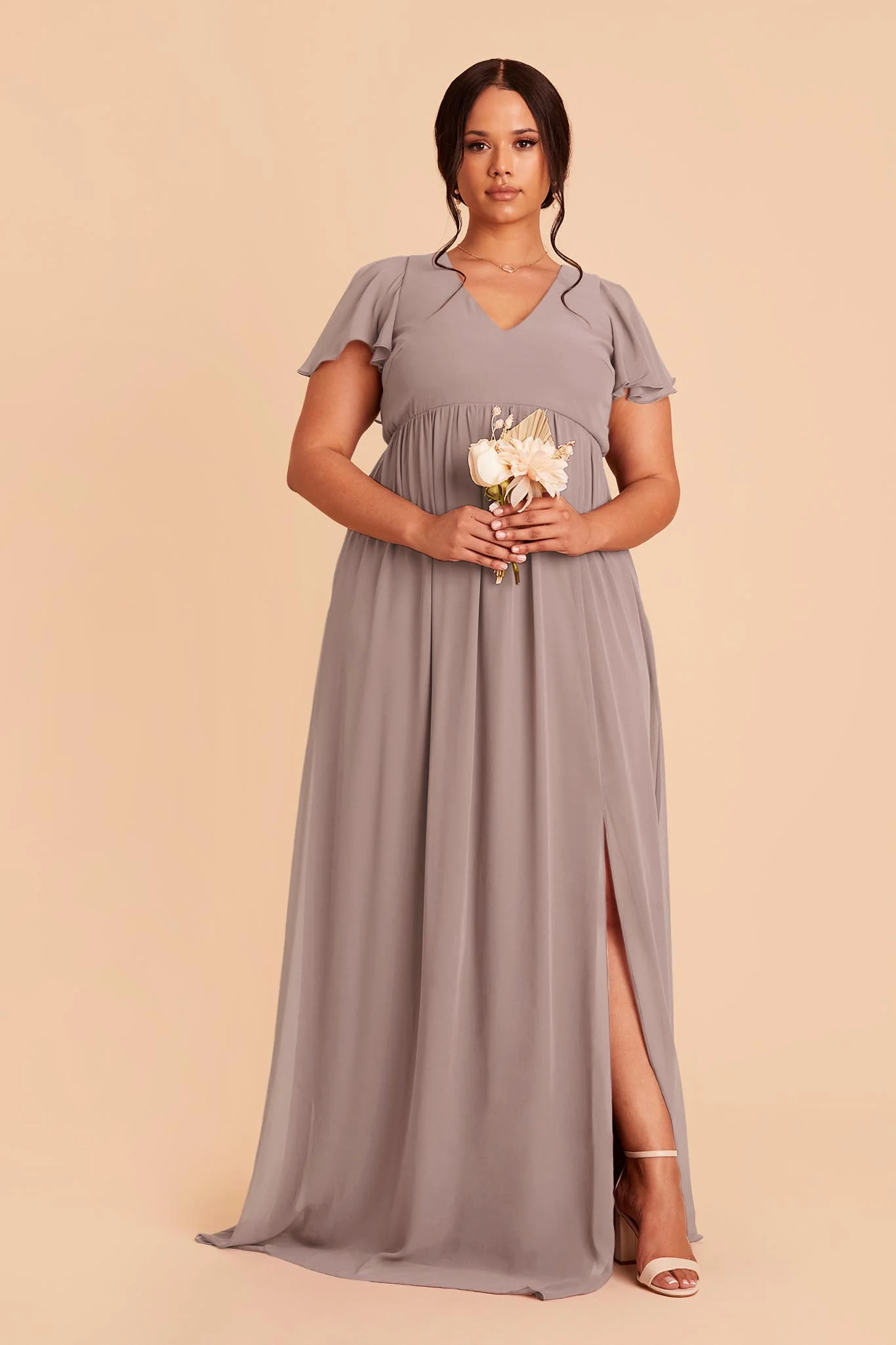 Hannah Empire Dress - Toffee - necksoother