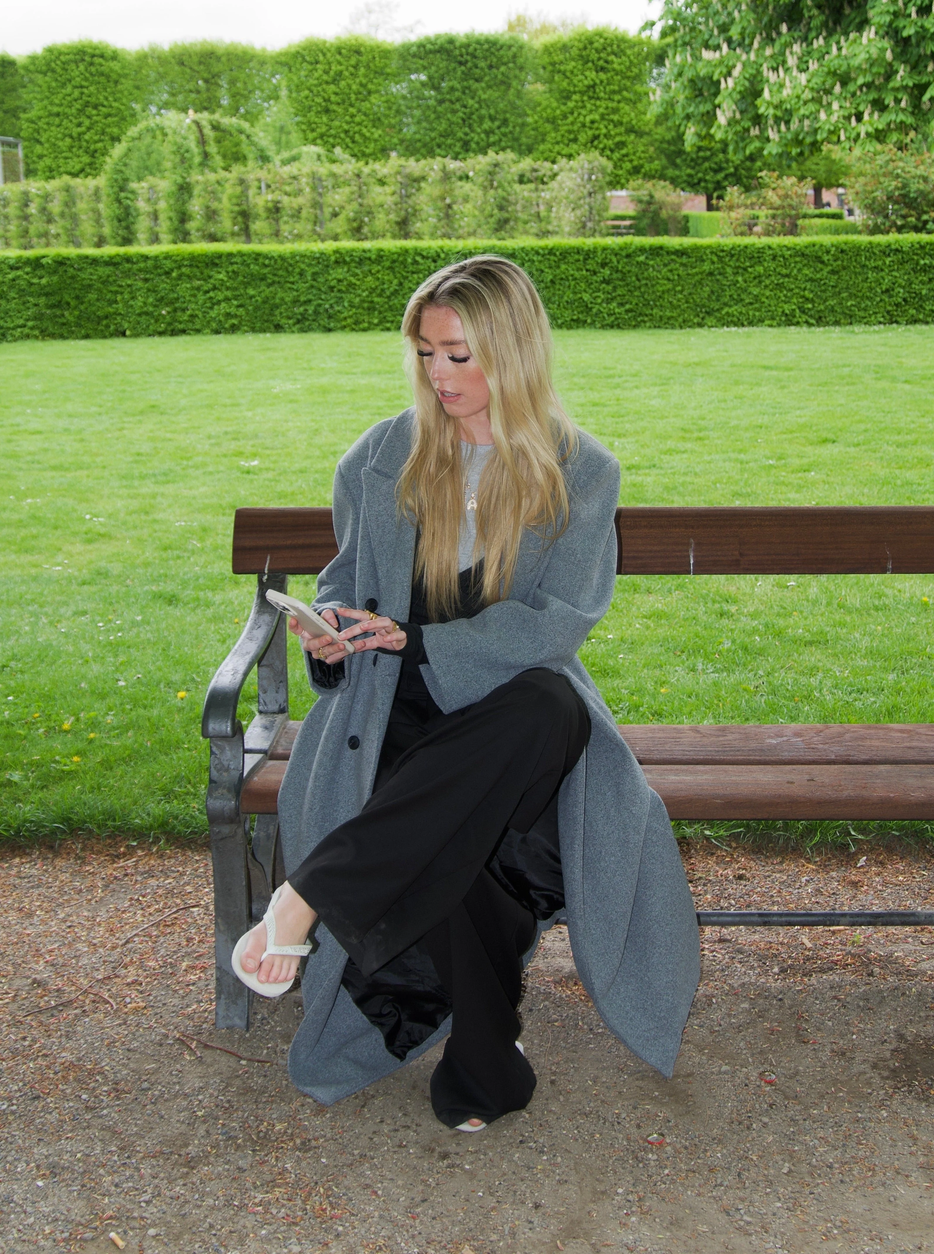 Alva oversized coat - Grey - necksoother