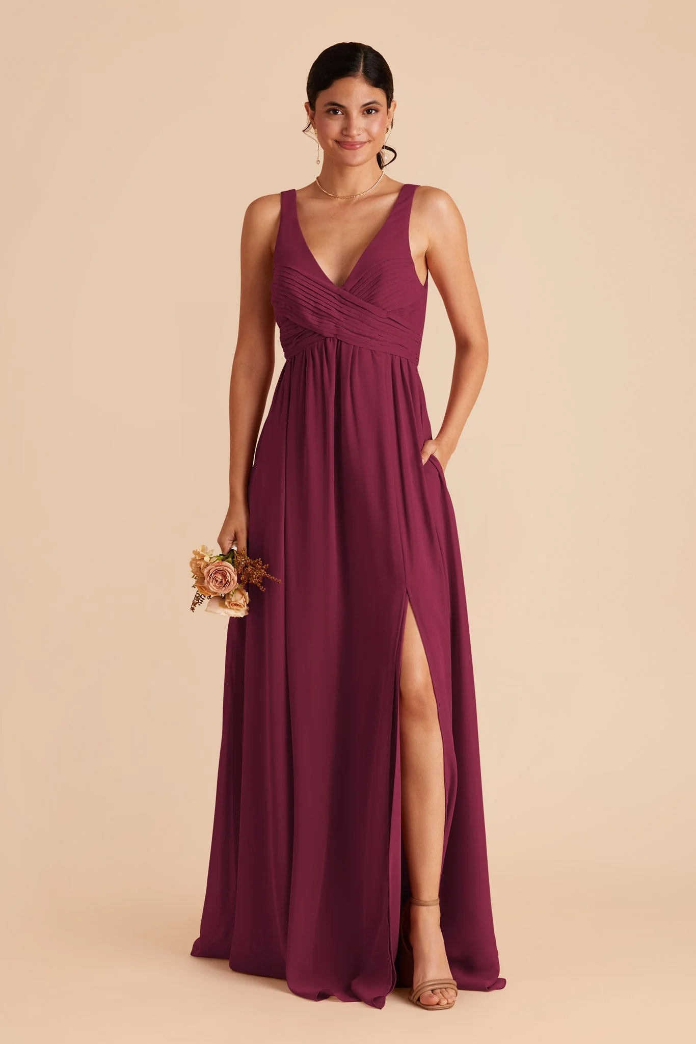 Laurie Empire Dress - Berry - necksoother