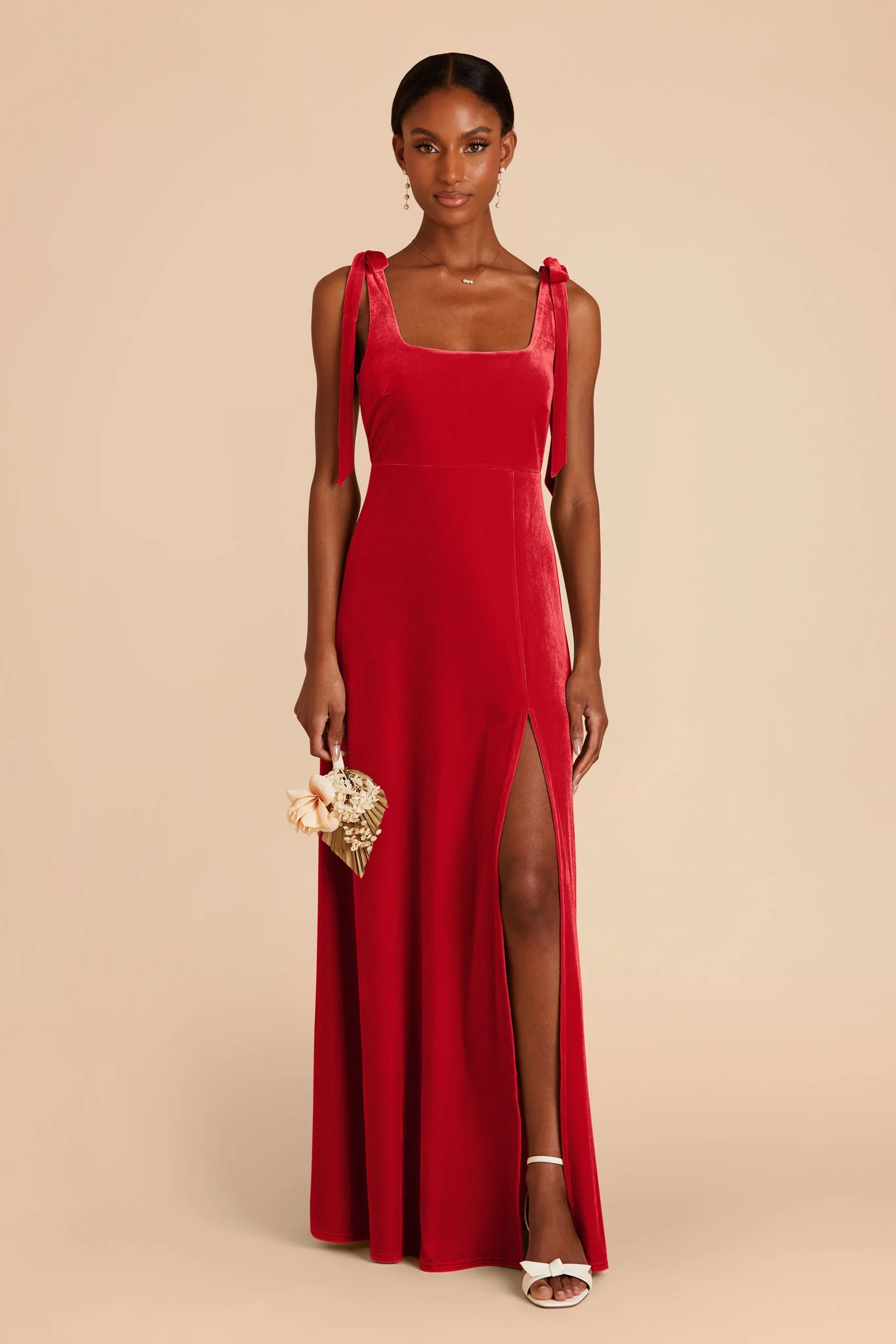 Alex Velvet Dress - Ruby Red - necksoother