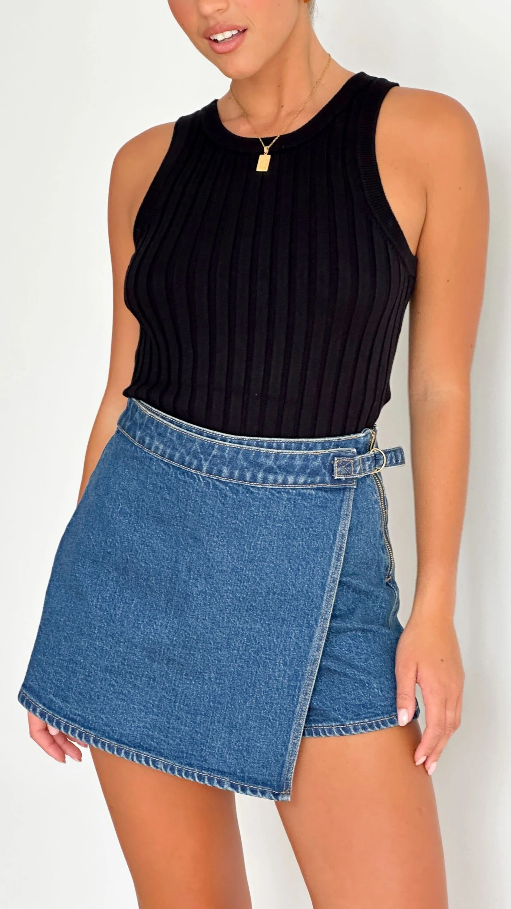 Rollas Skort - Eco Ruby Blue - necksoother