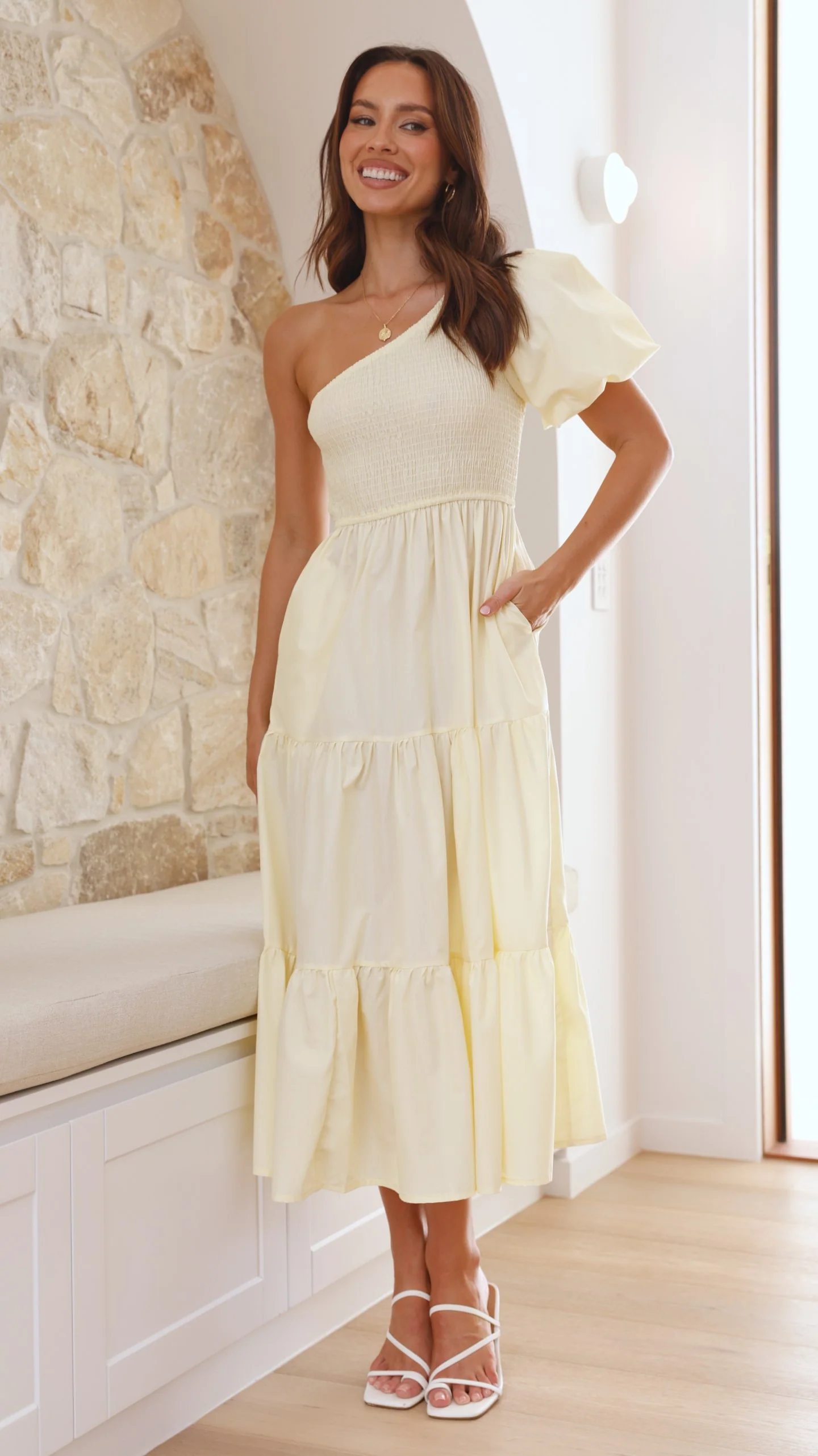 Frankie Maxi Dress - Yellow - necksoother