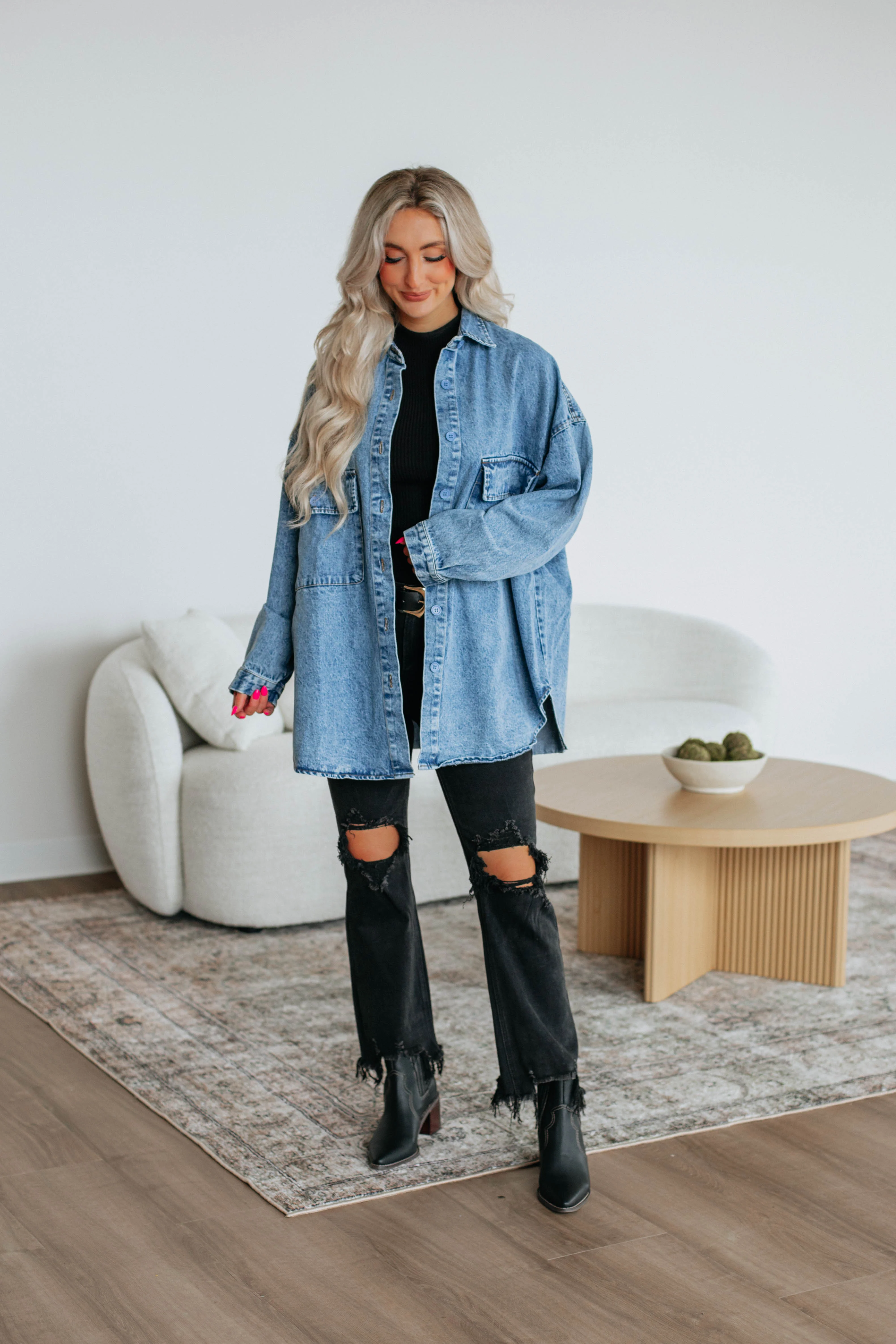 Skylee Oversized Shacket - necksoother
