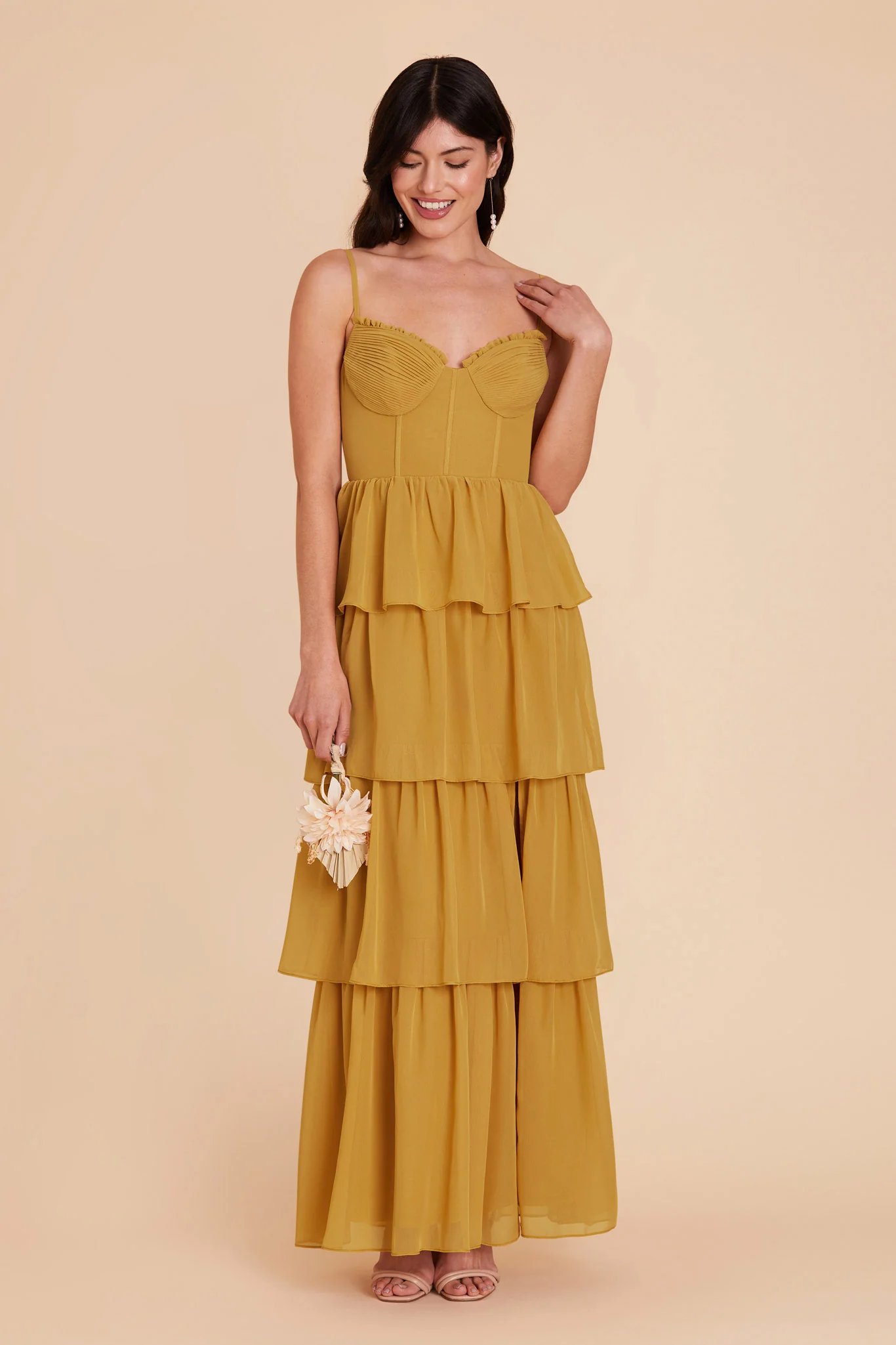 Lola Chiffon Dress - Marigold - necksoother
