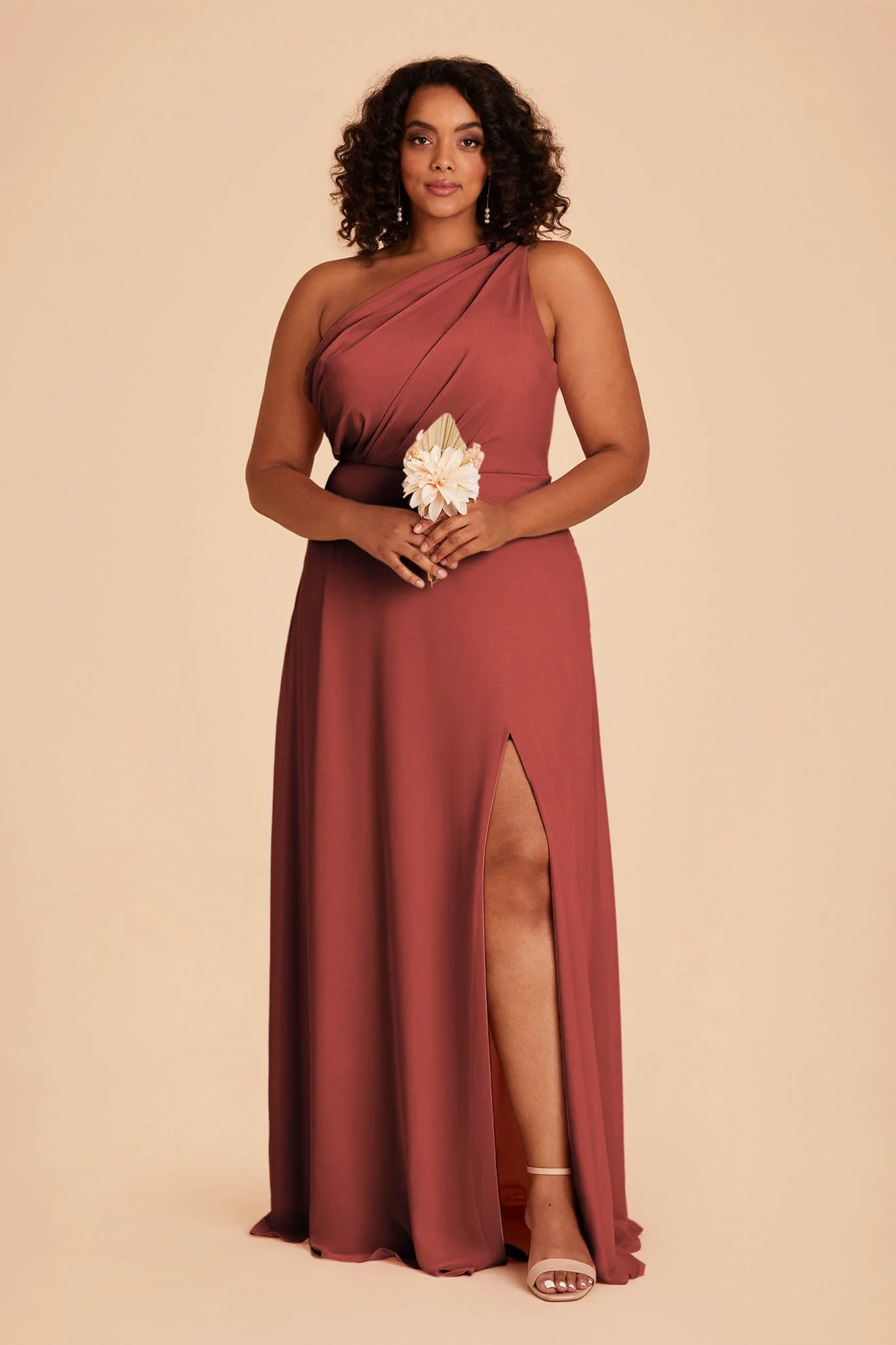 Kira Dress With Slit - Spice - necksoother