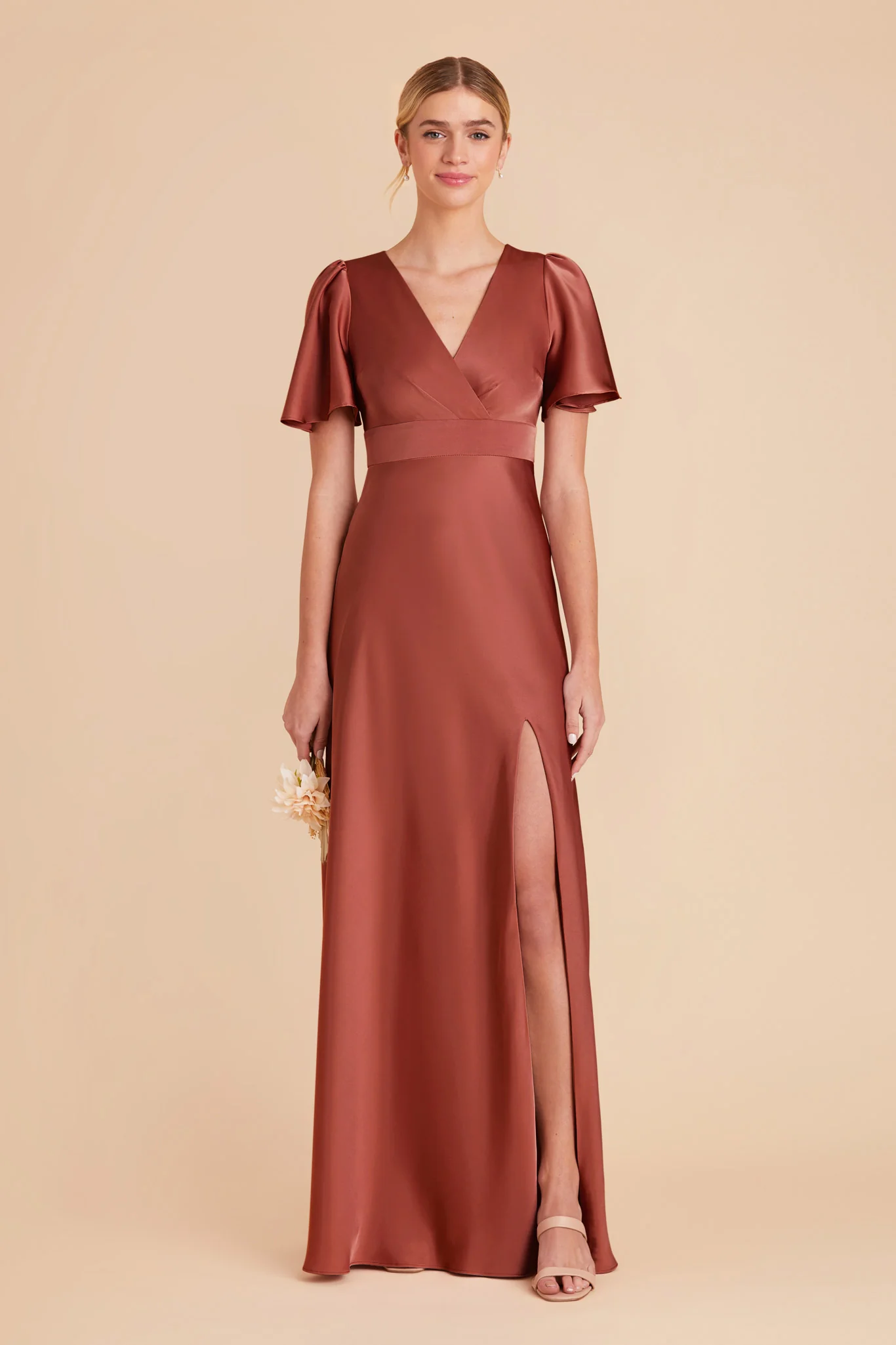 Marni Matte Satin Dress - Spice - necksoother