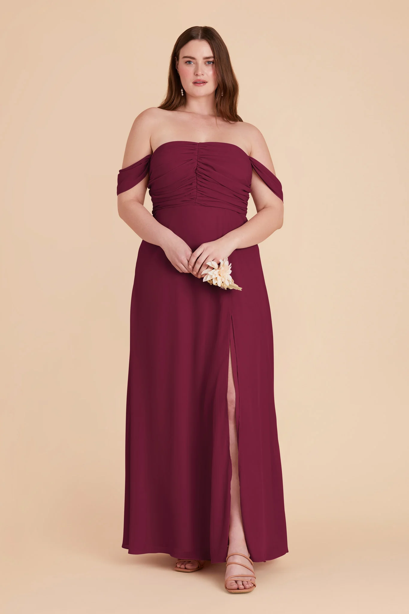 Cara Chiffon Dress - Berry - necksoother