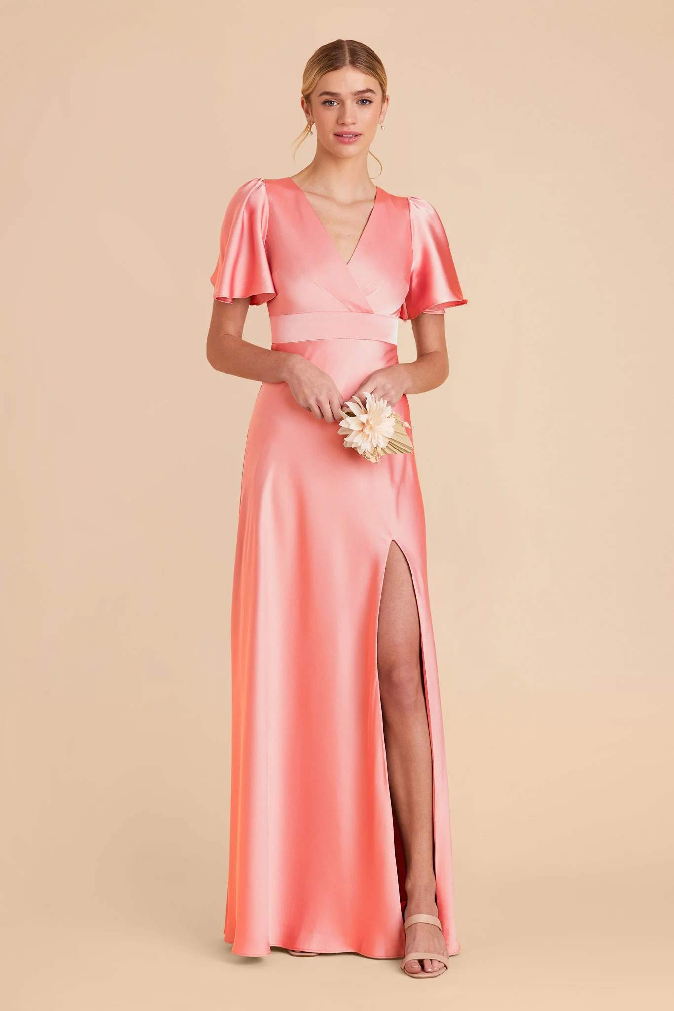 Marni Matte Satin Dress - Coral Pink - necksoother