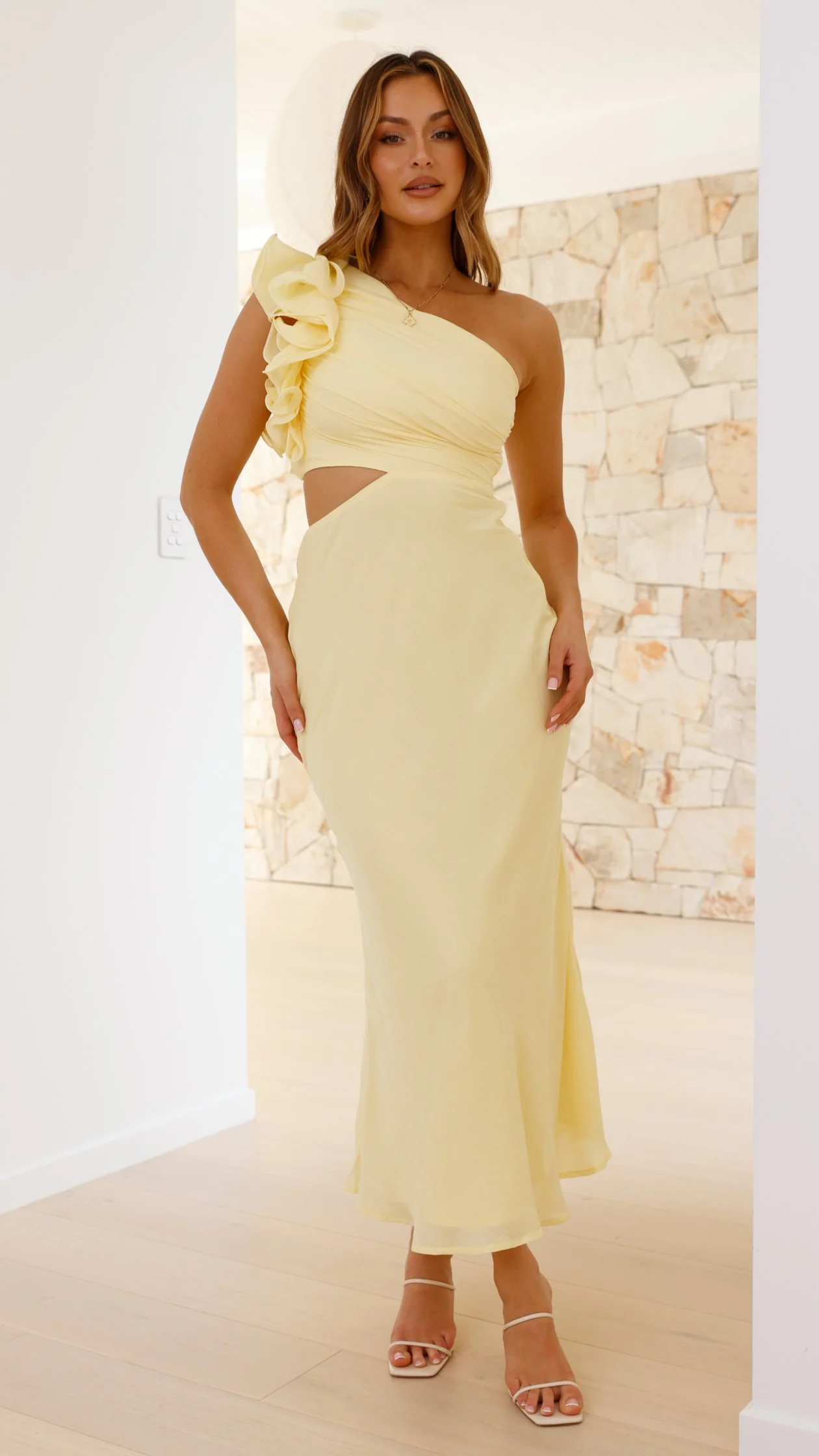 Amina Maxi Dress - Yellow - necksoother