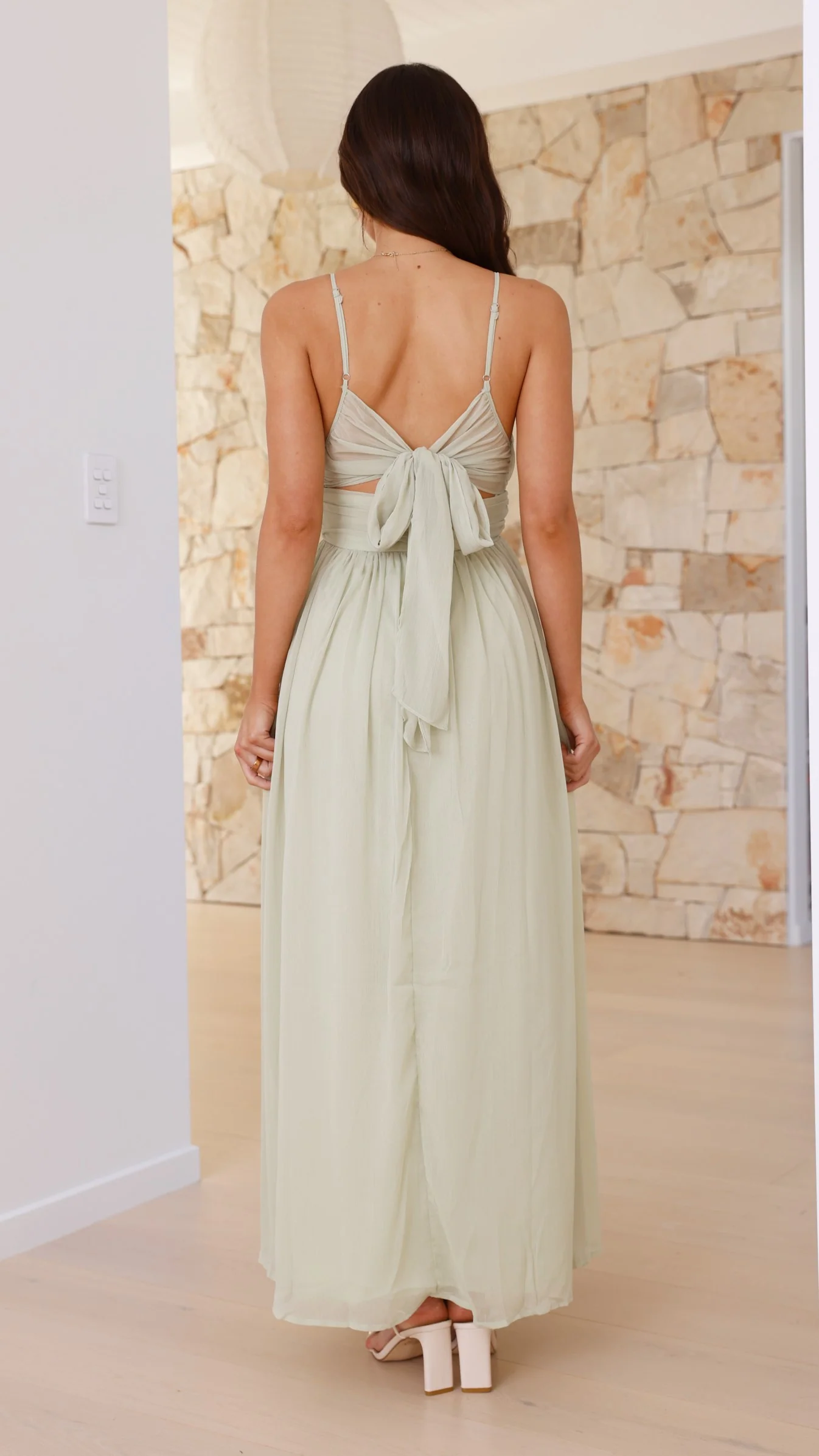 Raeanne Maxi Dress - Sage - necksoother