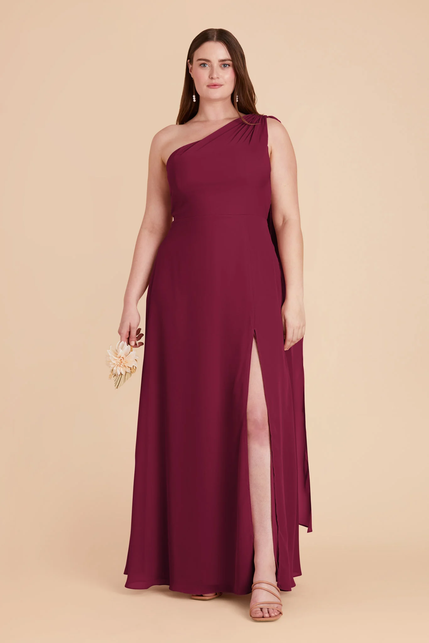 Melissa Chiffon Dress - Berry - necksoother