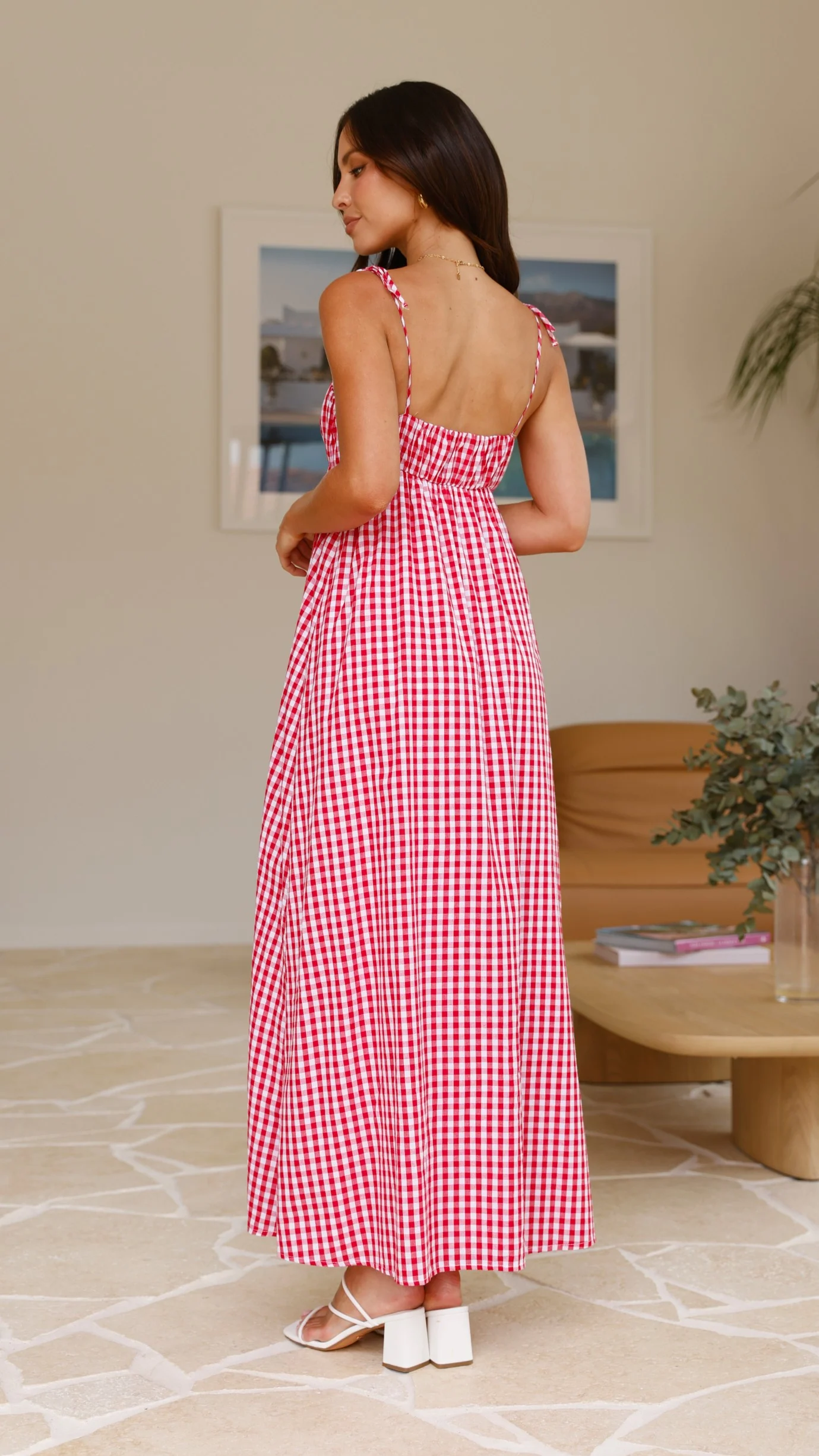 Taissa Maxi Dress - Picnic Red - necksoother