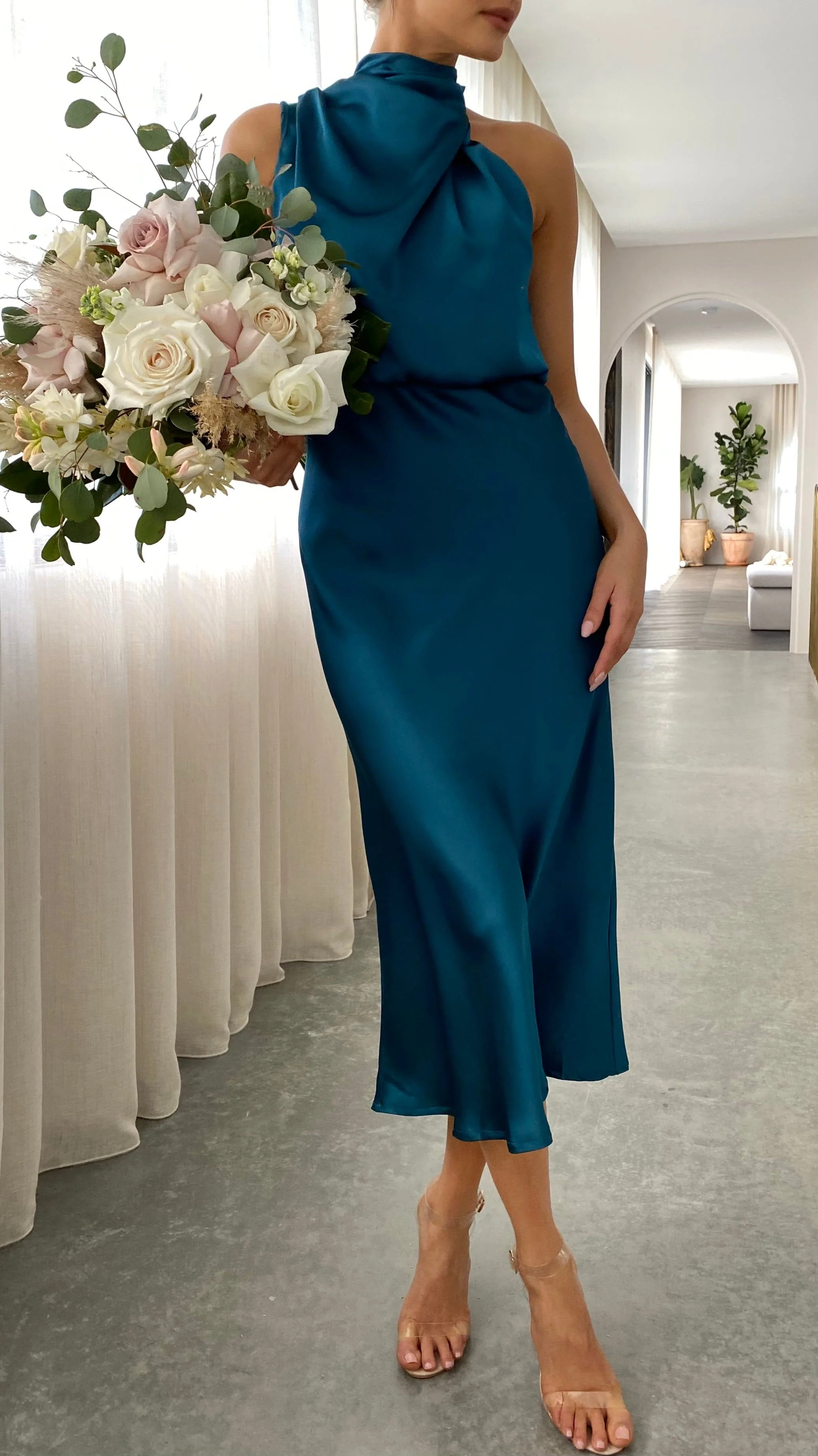 Esther Maxi Dress - Teal - necksoother