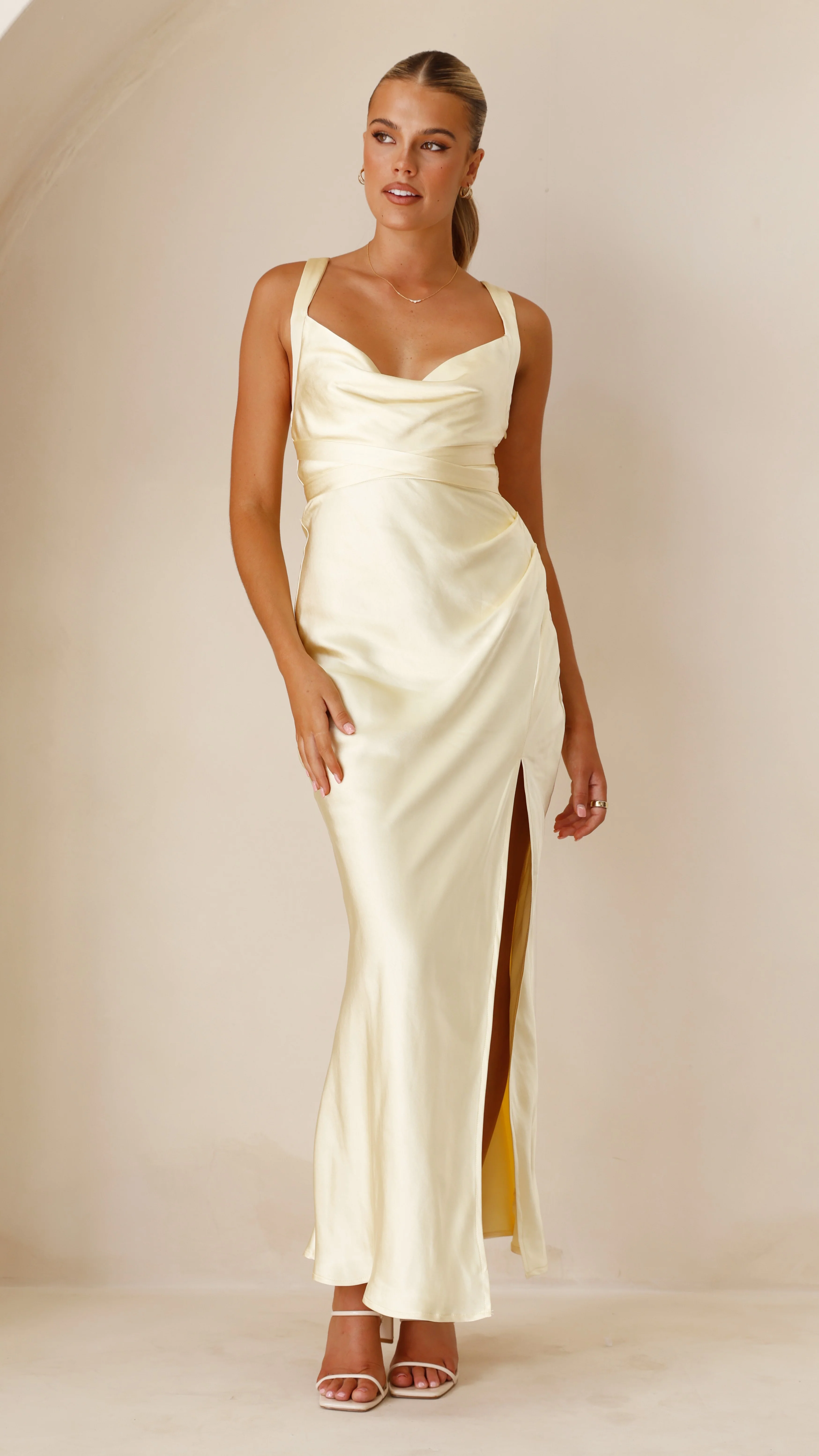 Zendaya Maxi Dress - Yellow - necksoother