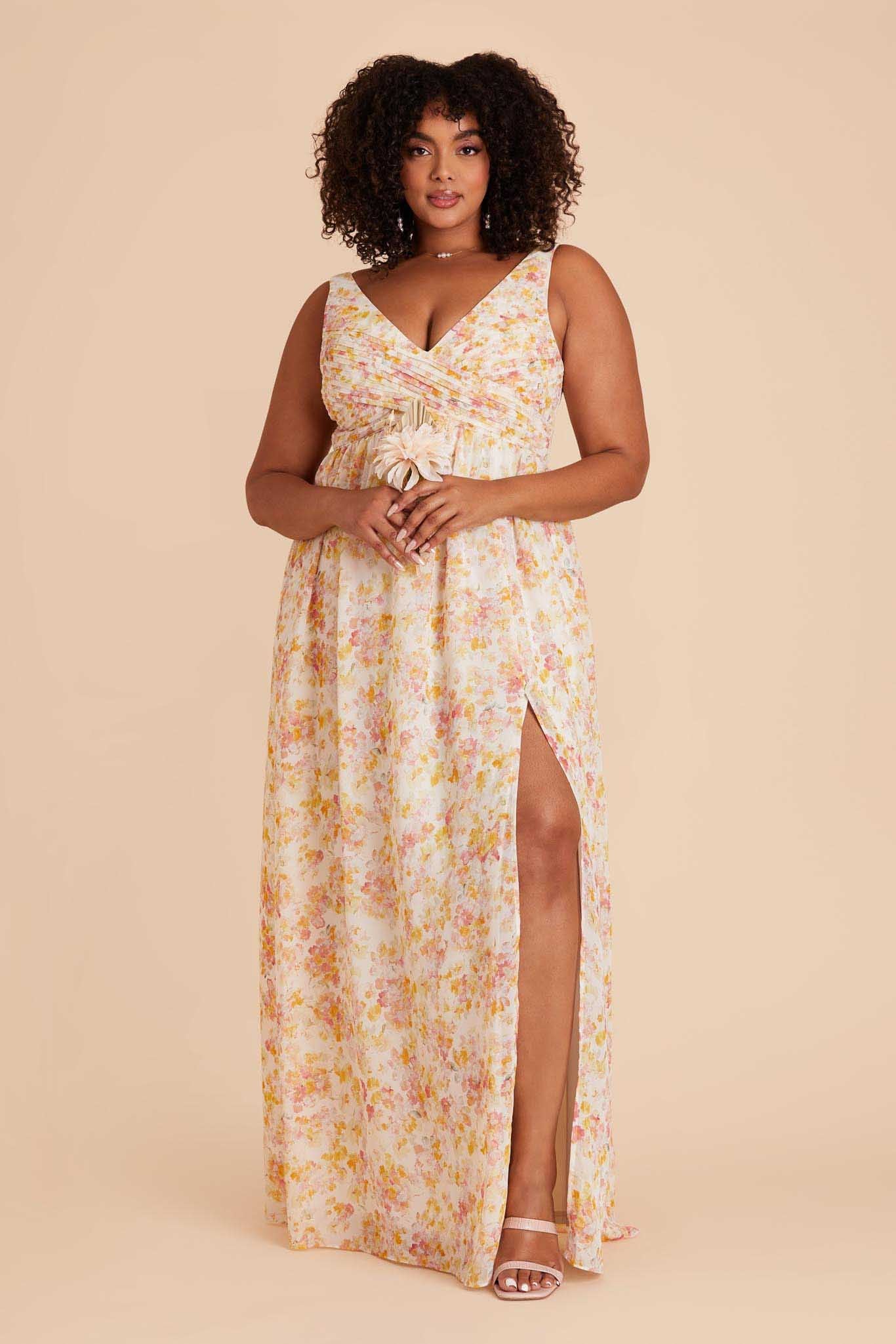 Laurie Empire Dress - Pressed Floral - necksoother