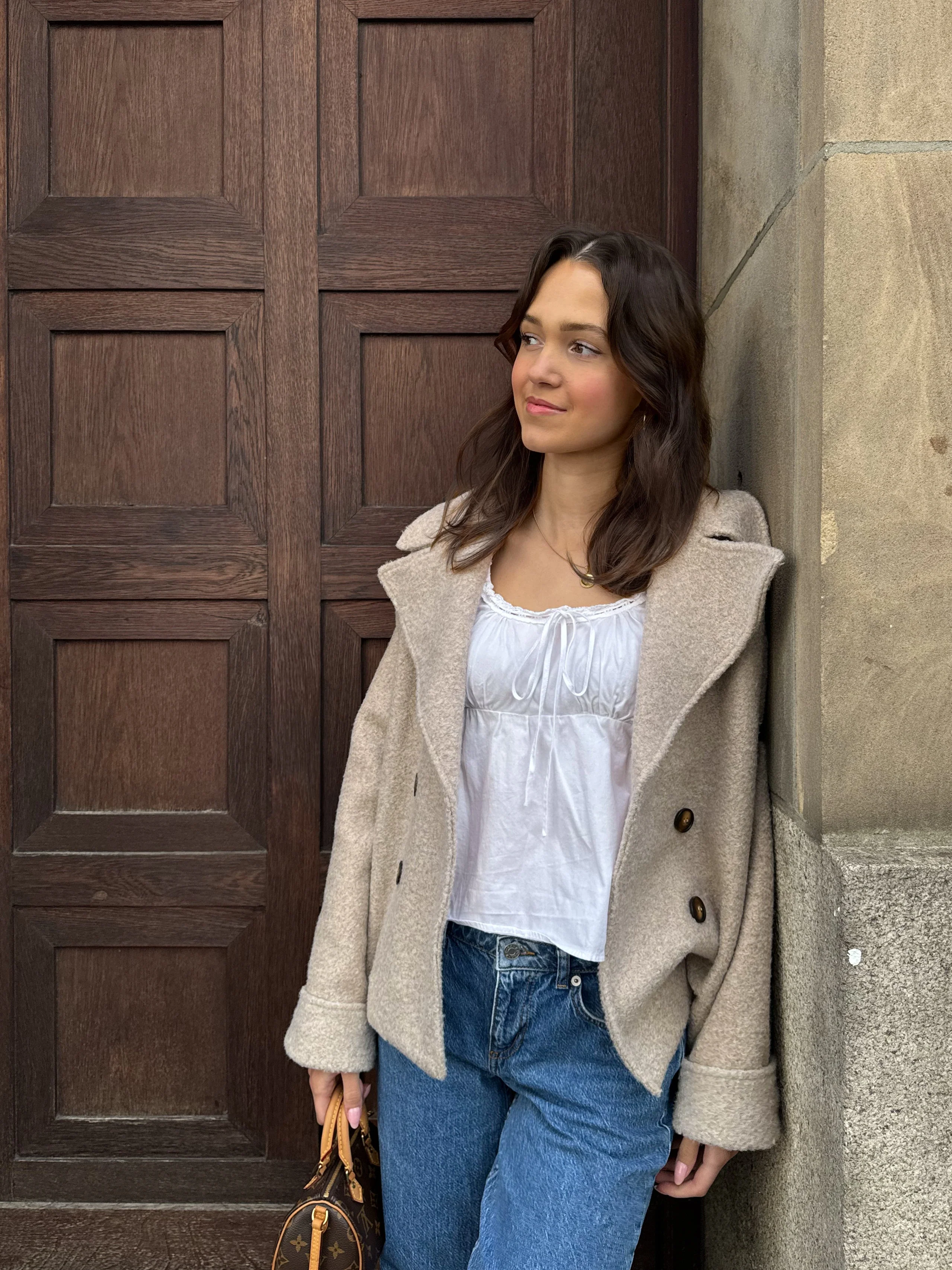 Nicole short coat - beige - necksoother