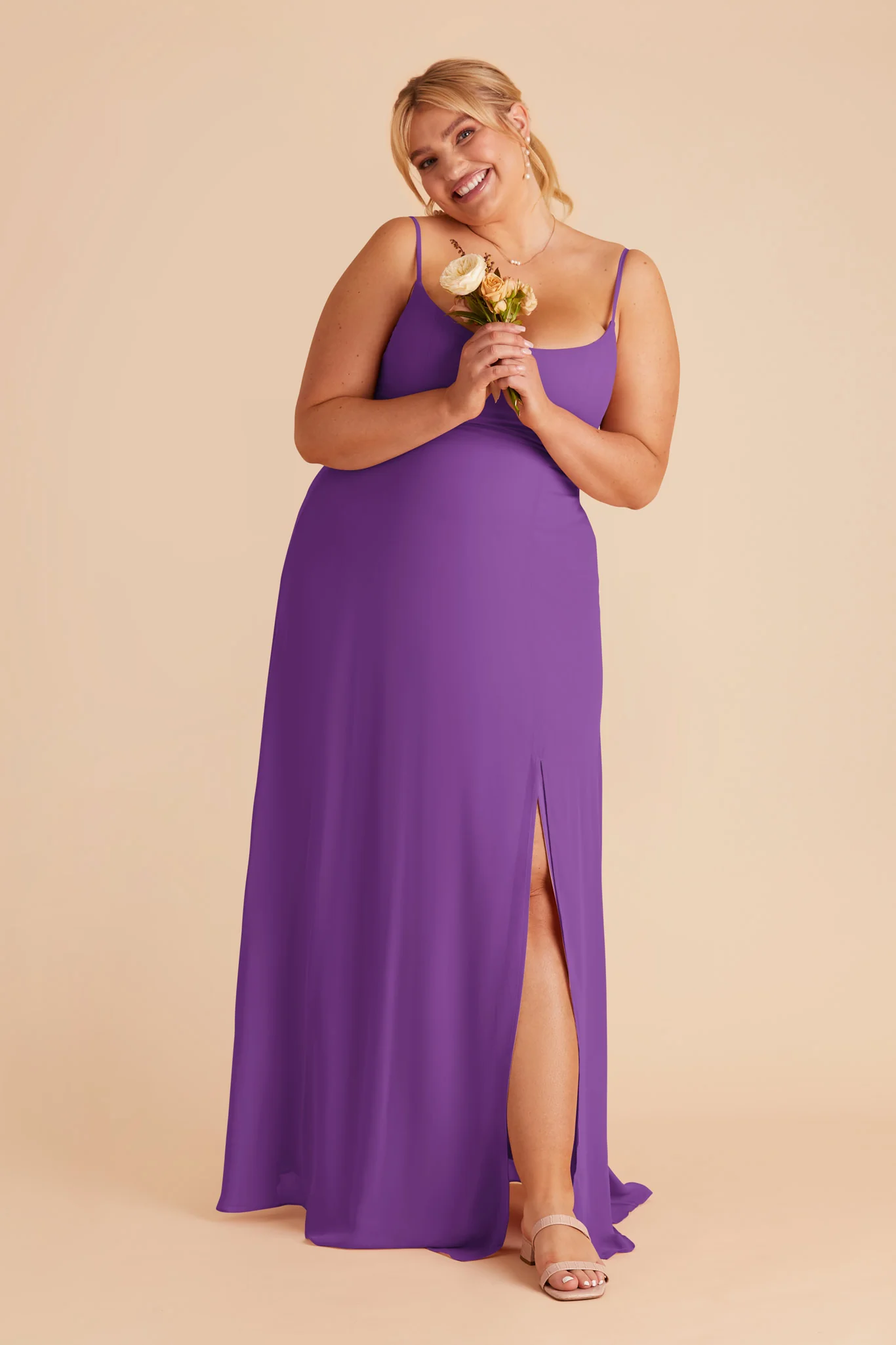 Amy Chiffon Dress - Amethyst - necksoother