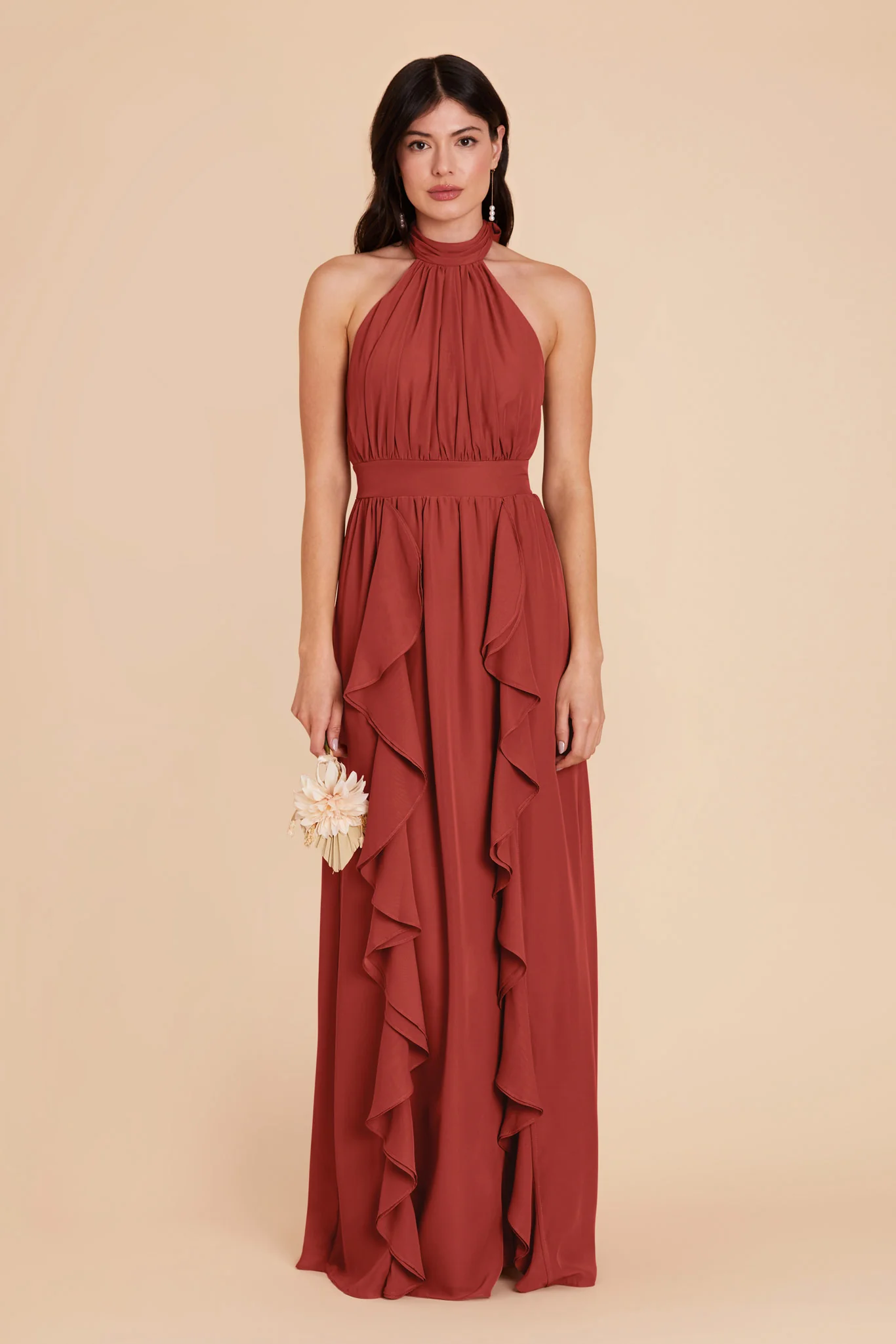 Joyce Chiffon Dress - Spice - necksoother
