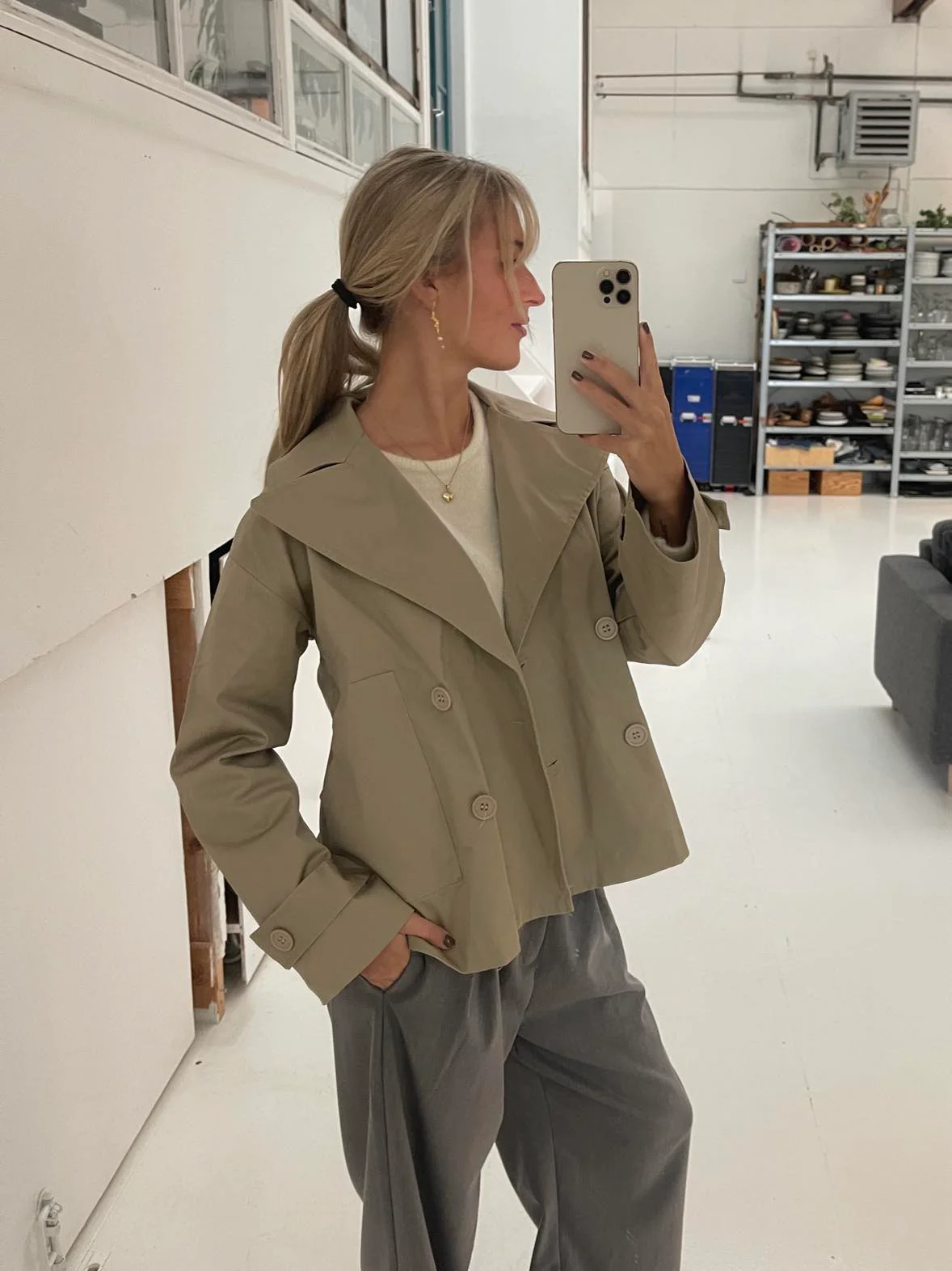 Catinka trenchcoat - sand - necksoother
