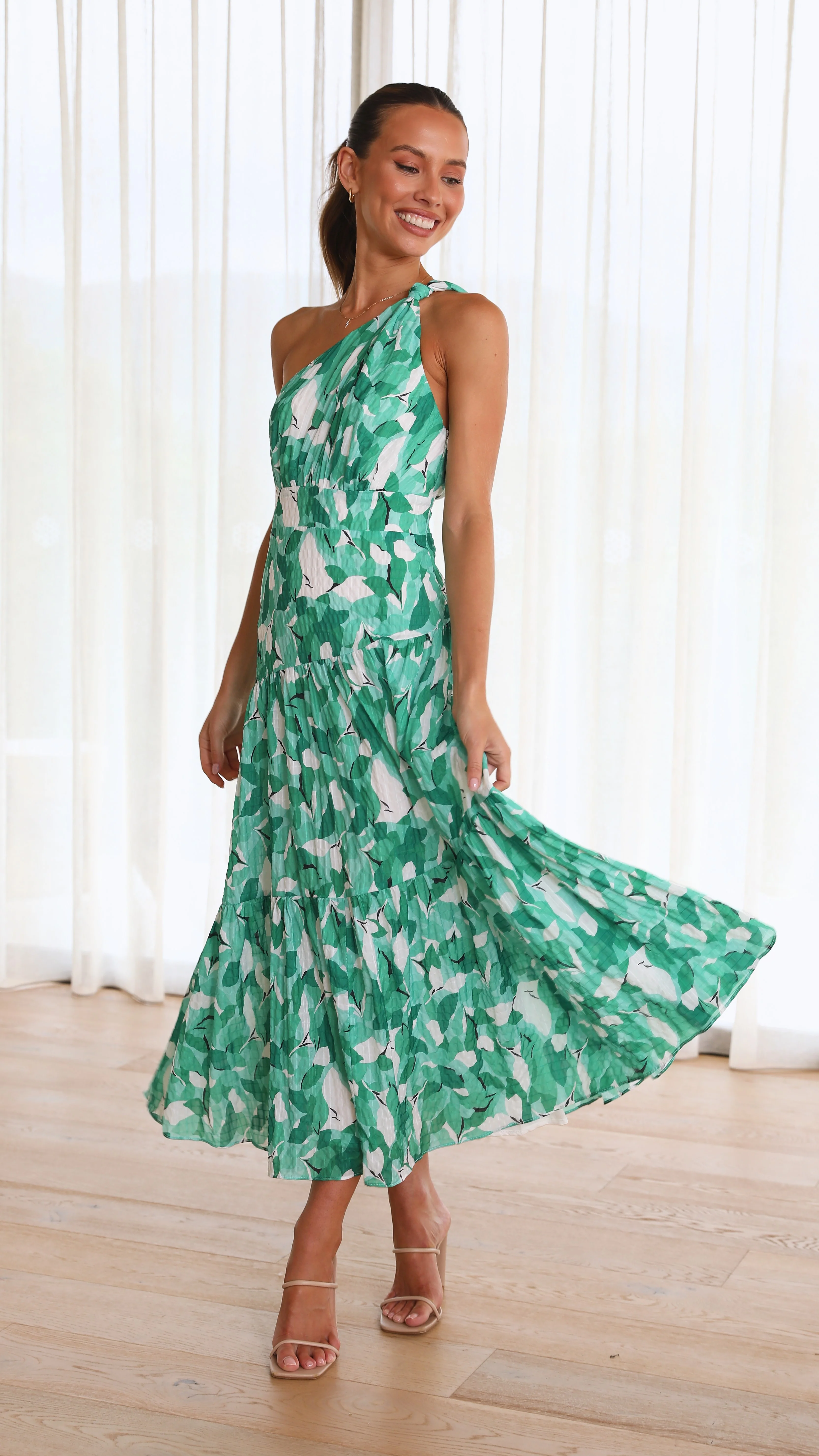 Jayma Maxi Dress - Green Multi - necksoother