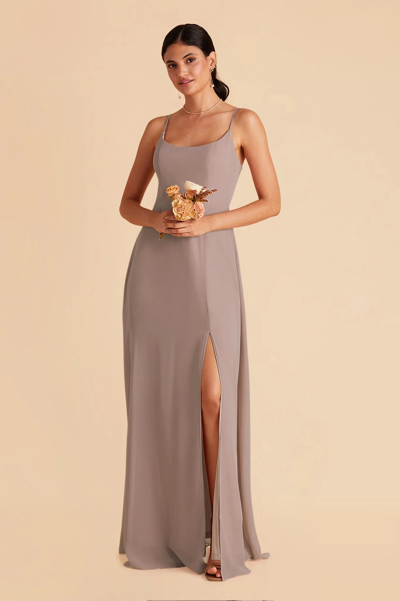Amy Chiffon Dress - Toffee - necksoother