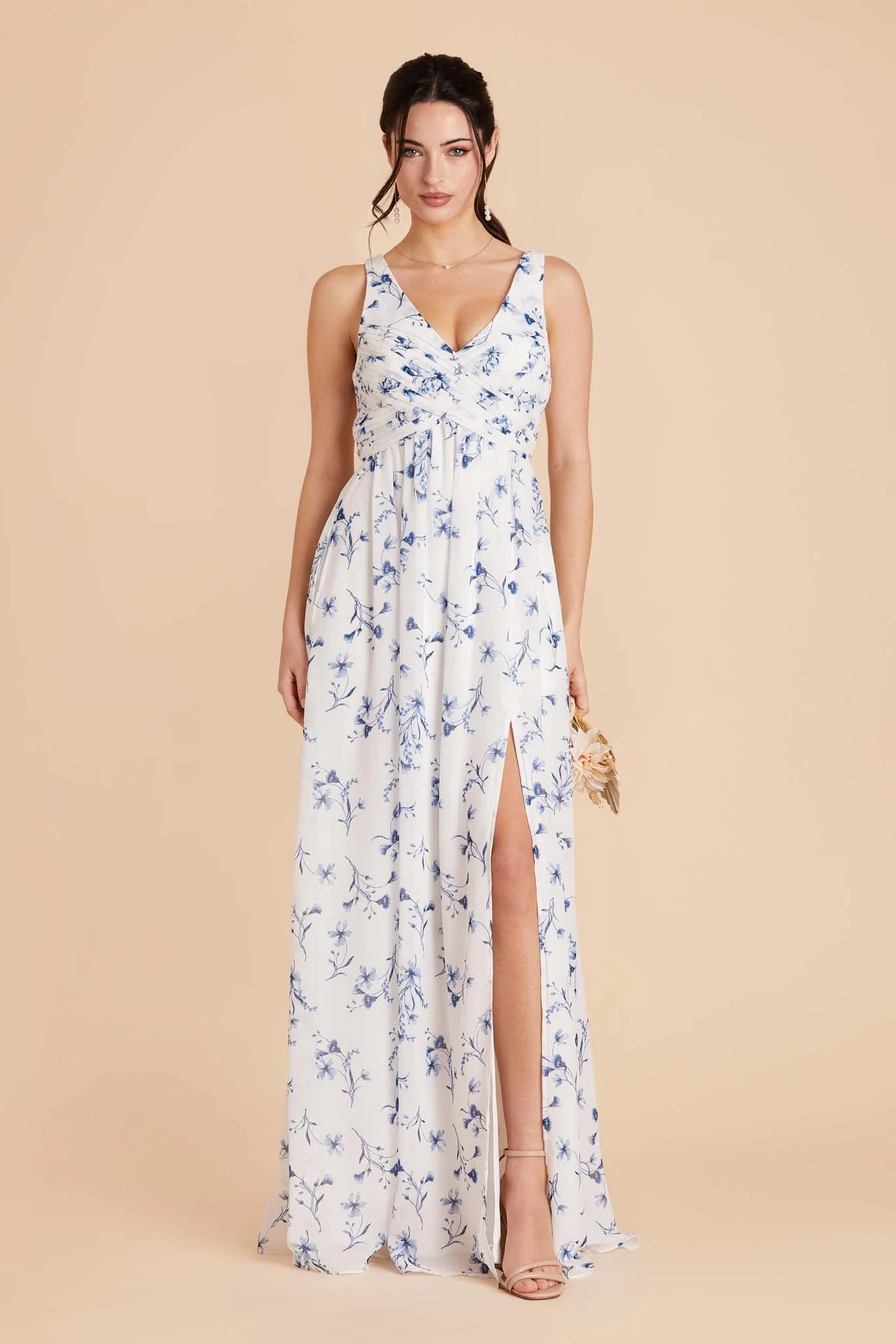 Laurie Empire Dress - Blue Le Fleur - necksoother