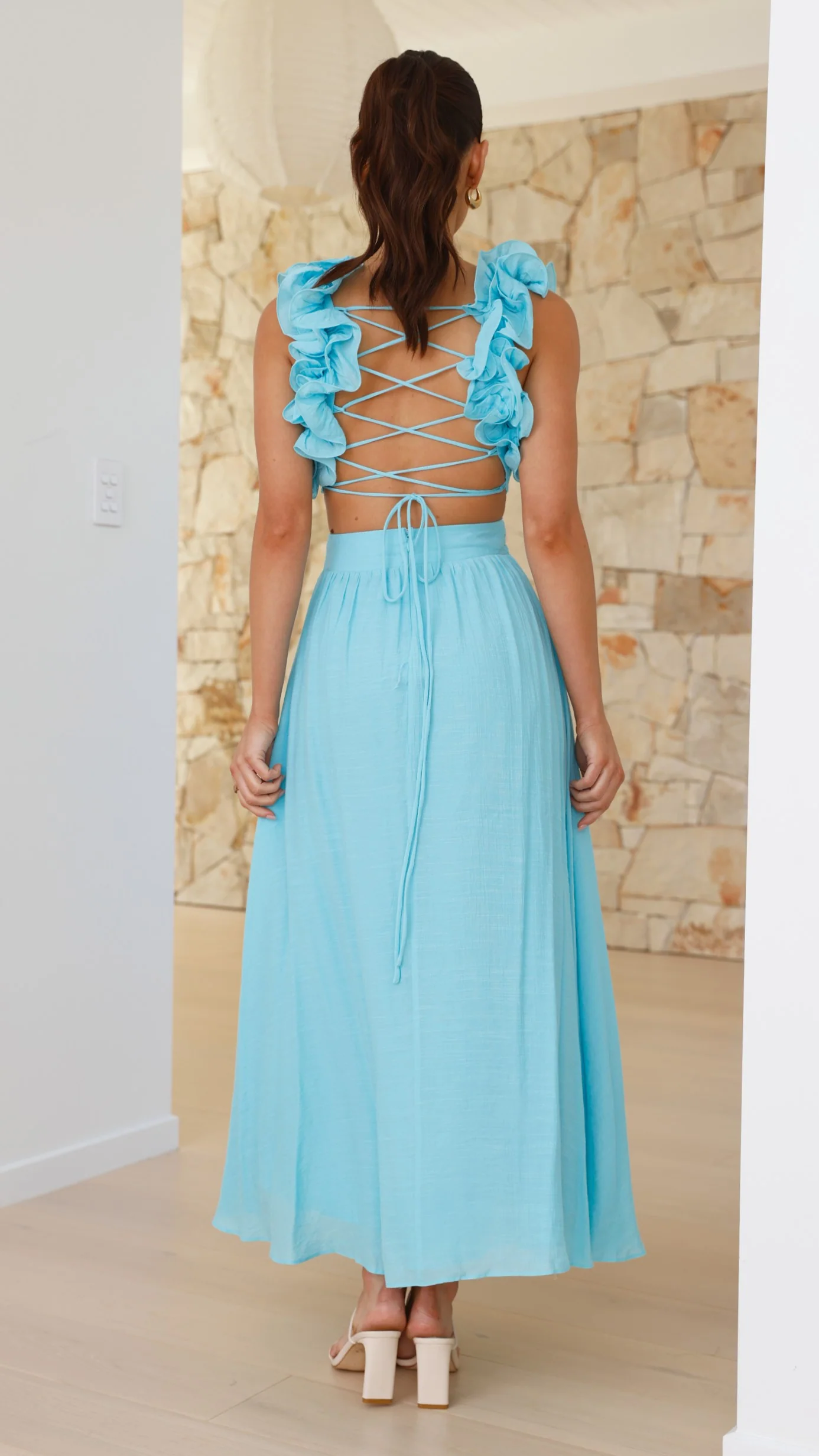 Galilhai Maxi Dress - Blue - necksoother