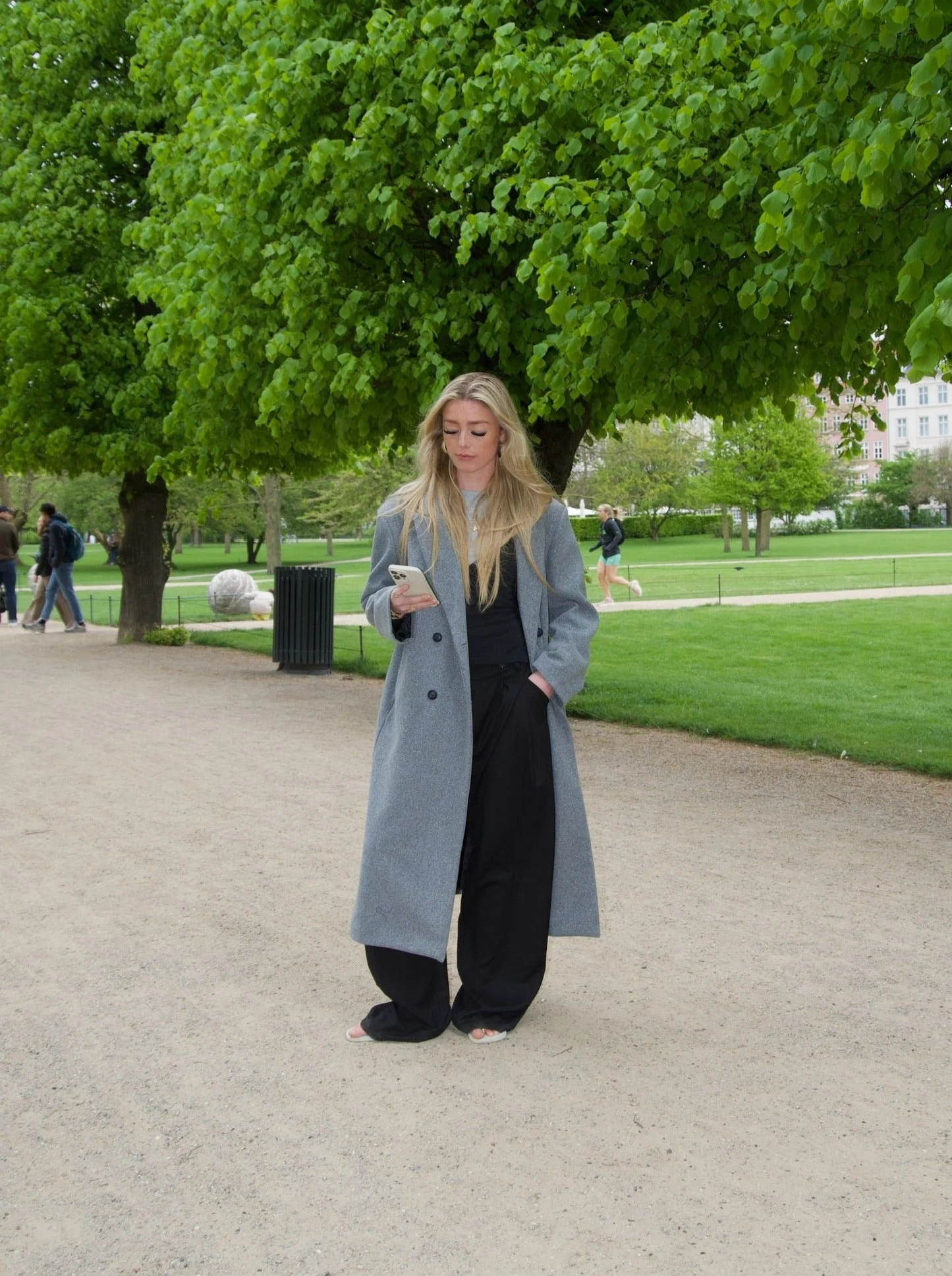 Alva oversized coat - Grey - necksoother