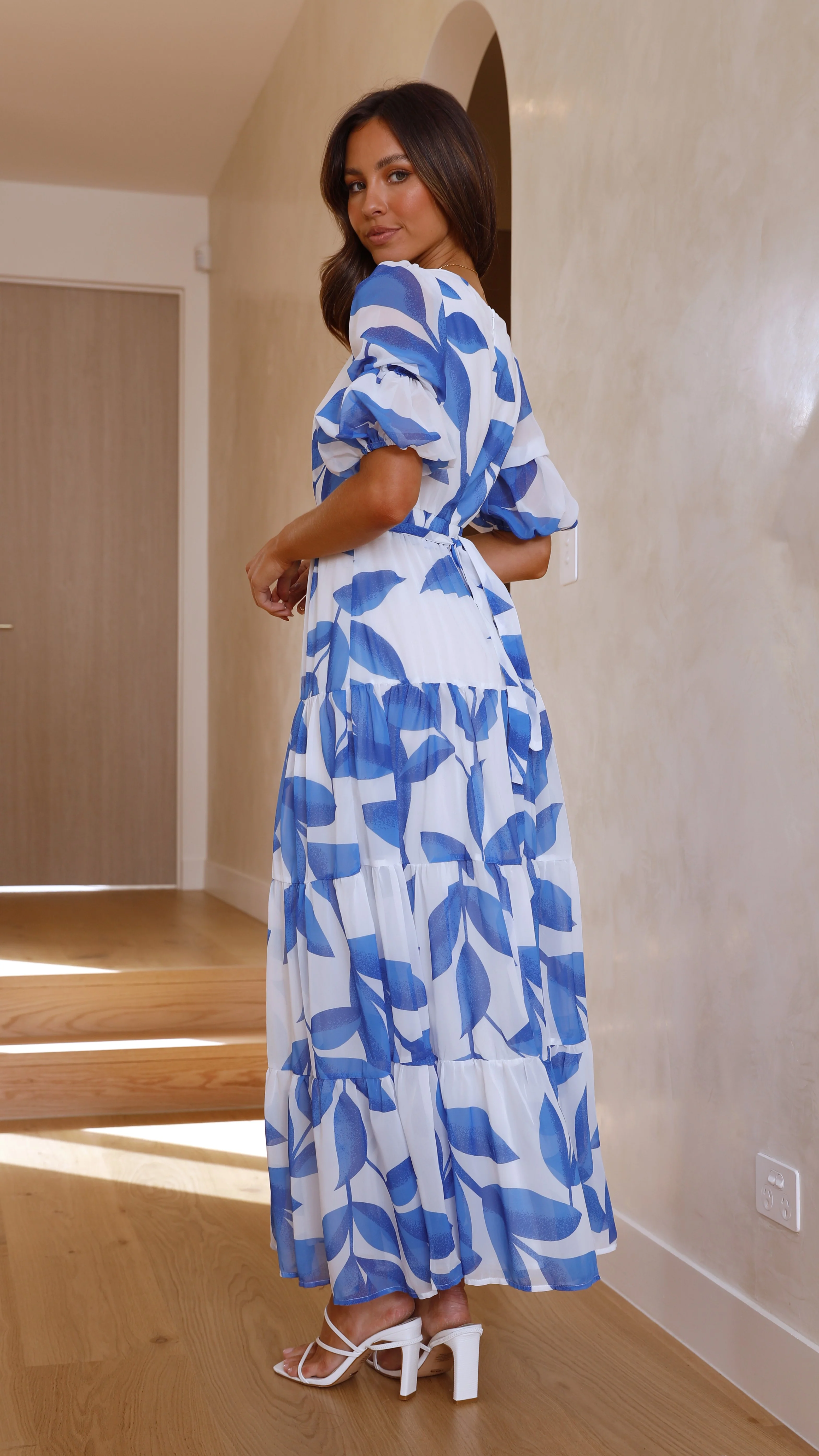 Peneople Midi Dress - Blue - necksoother