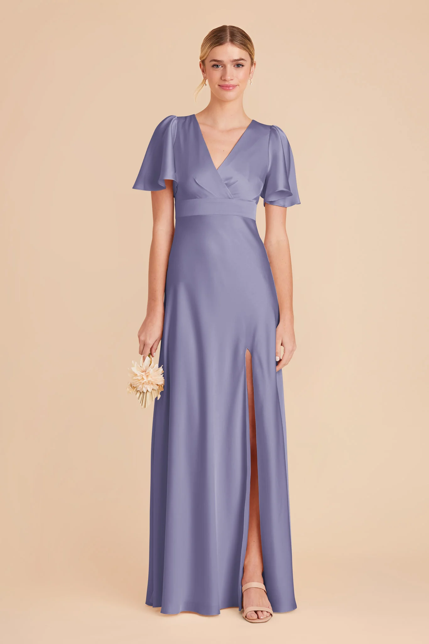 Marni Matte Satin Dress - Wisteria - necksoother