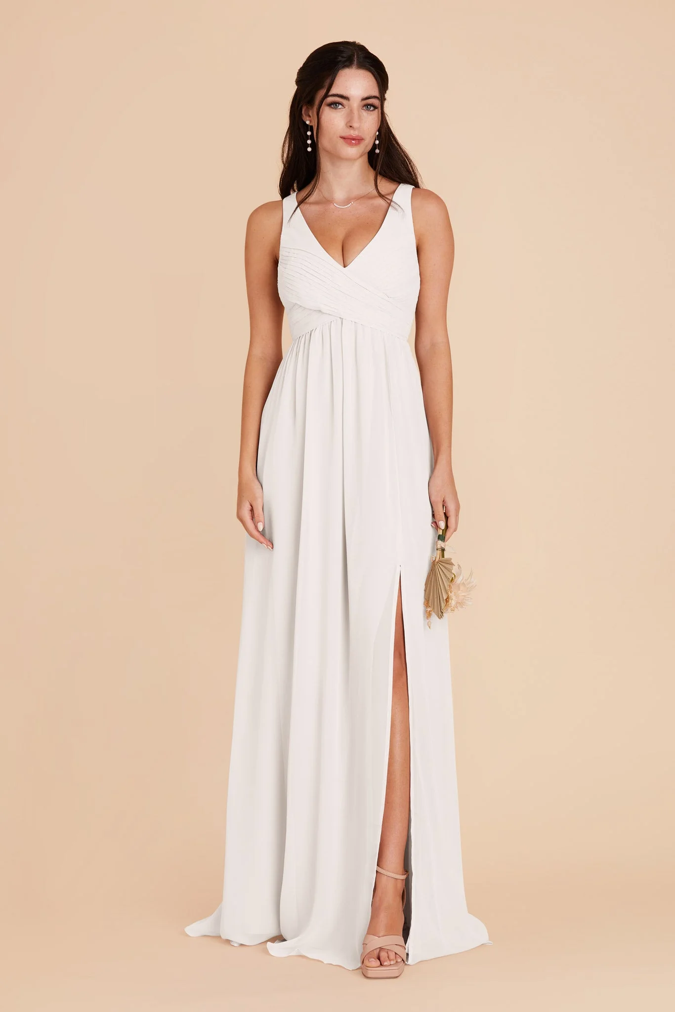 Laurie Empire Dress - White - necksoother