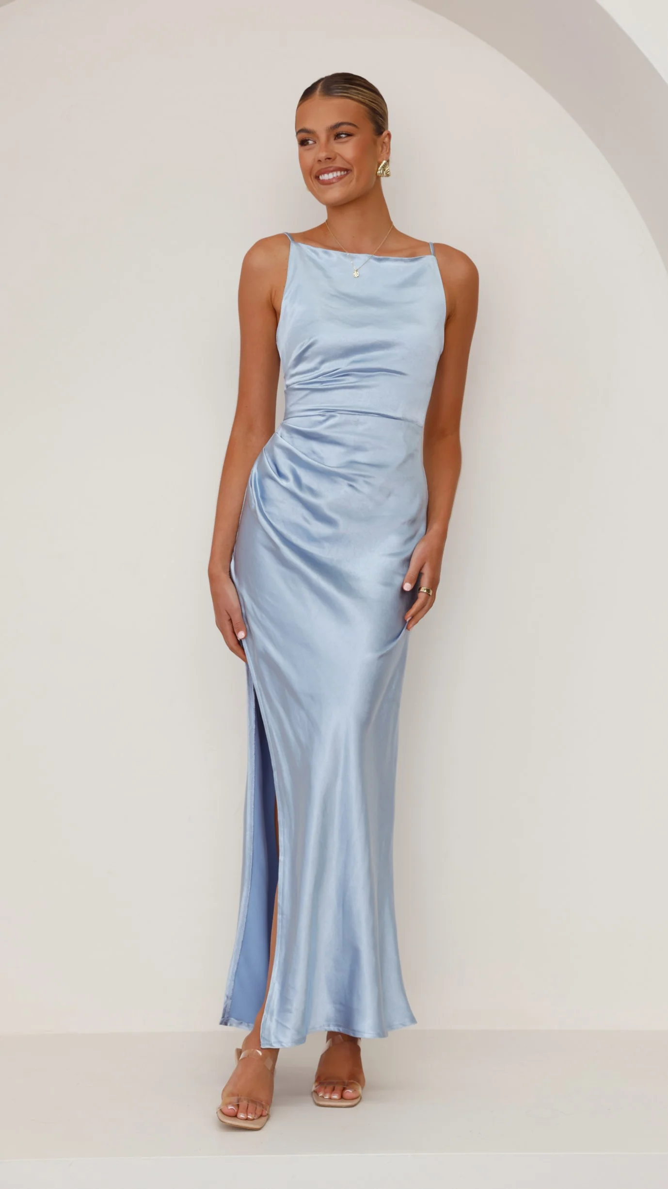 Ava Maxi Dress - Blue - necksoother