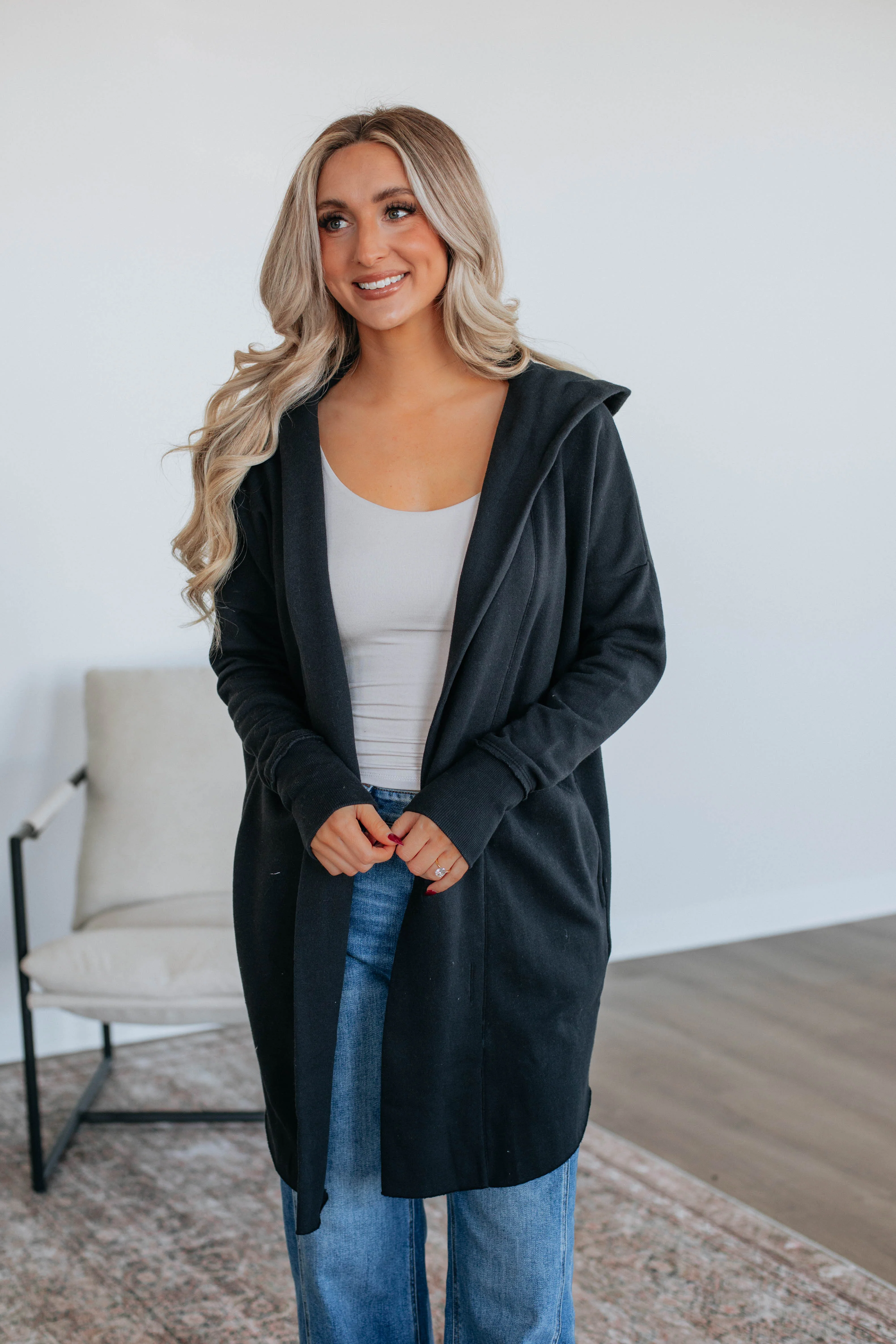 Rebekah Cardigan - Black - necksoother