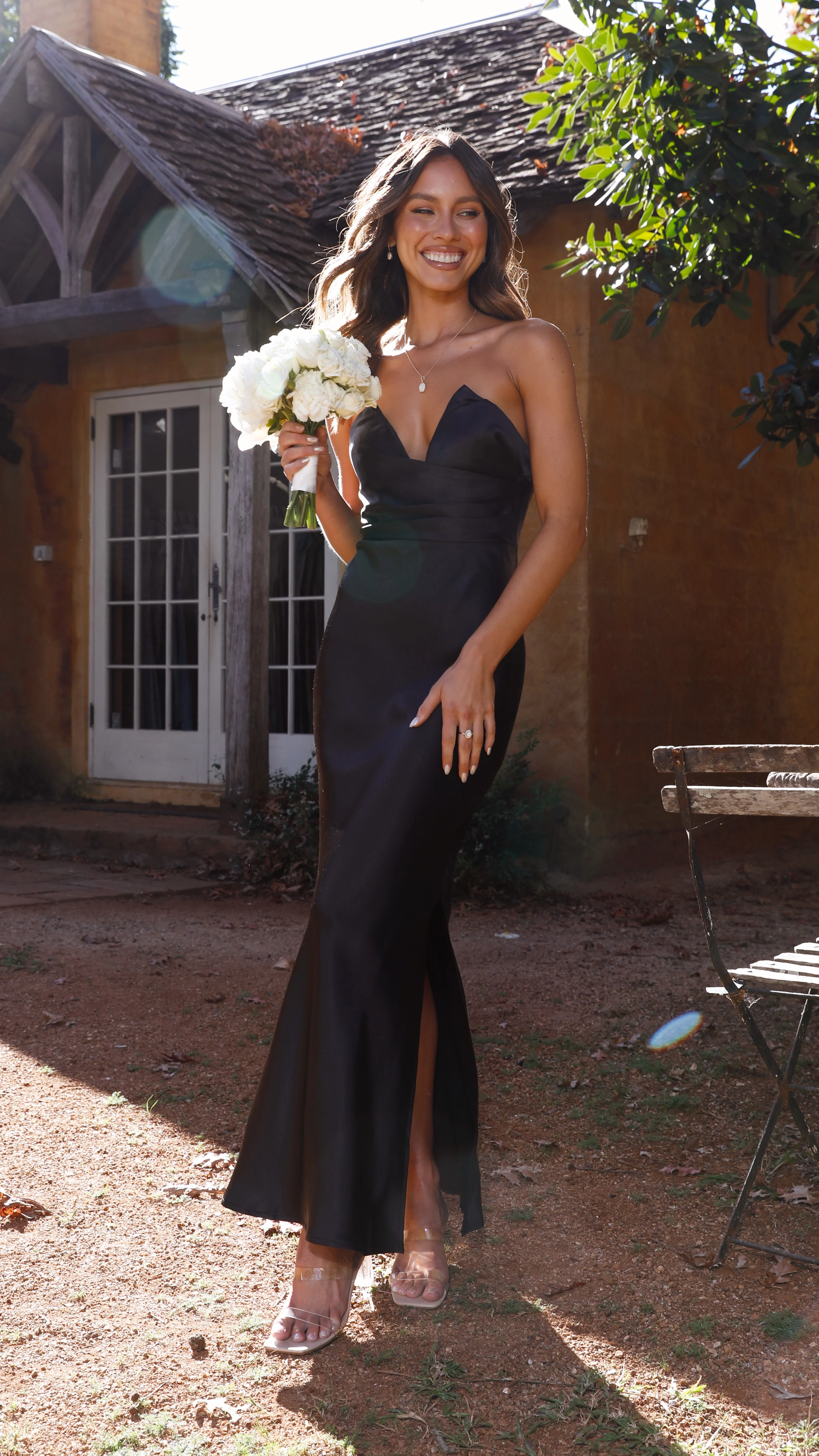 Valerie Maxi Dress - Black - necksoother
