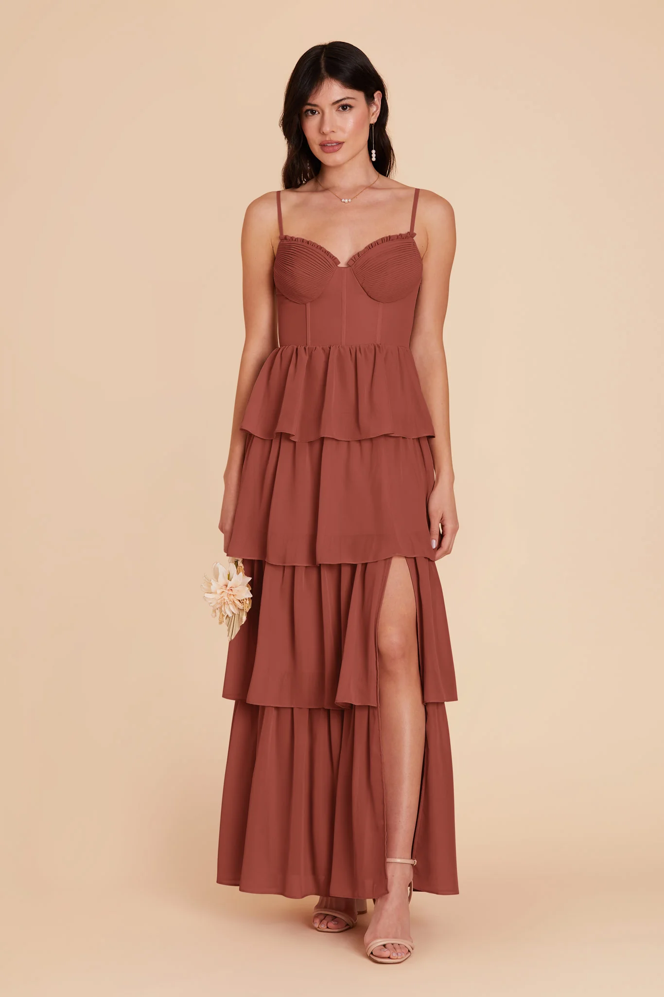 Lola Chiffon Dress - Desert Rose - necksoother